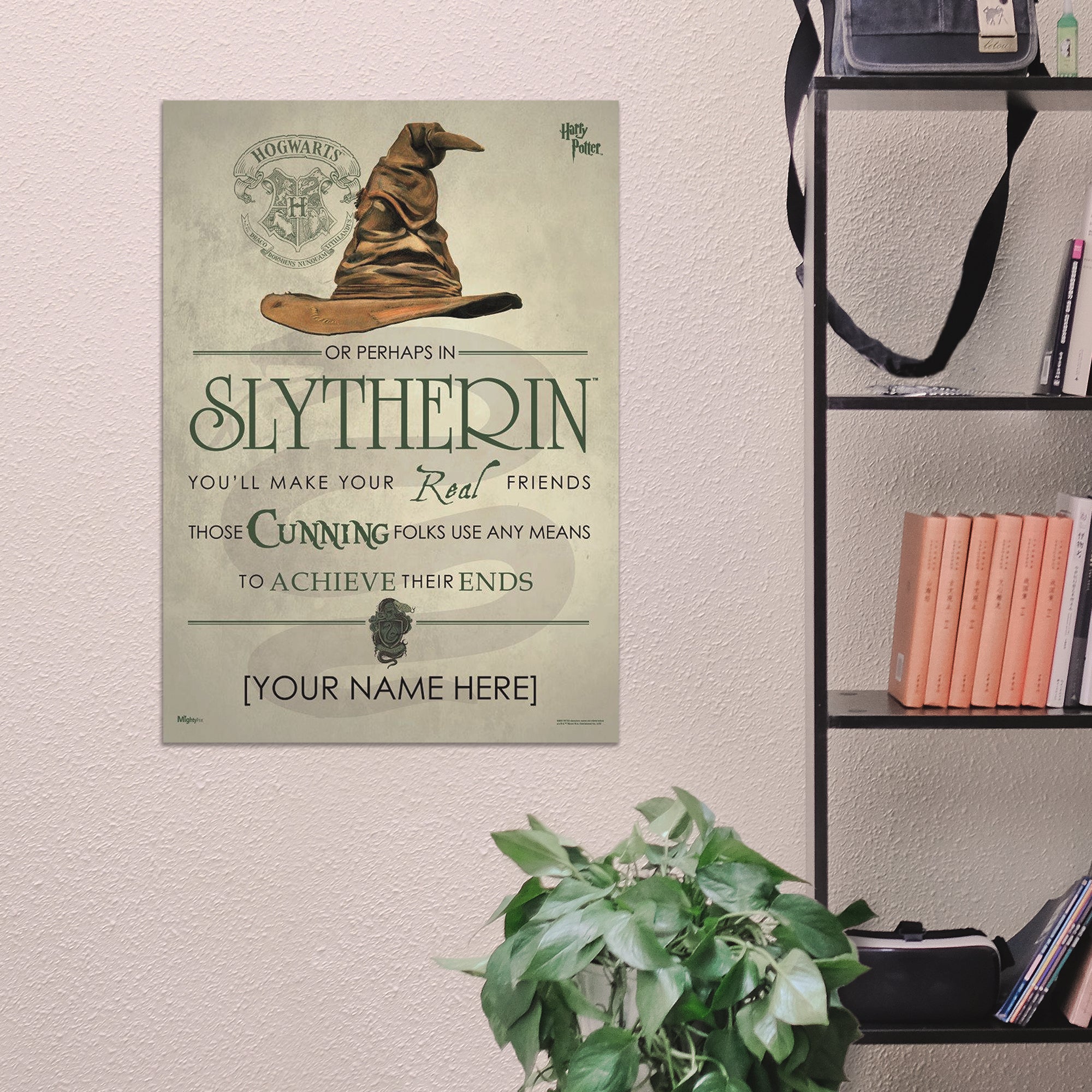 Harry Potter (Slytherin Sorting Hat Poem - Personalize with Name) MightyPrint™ Wall Art MP17240187