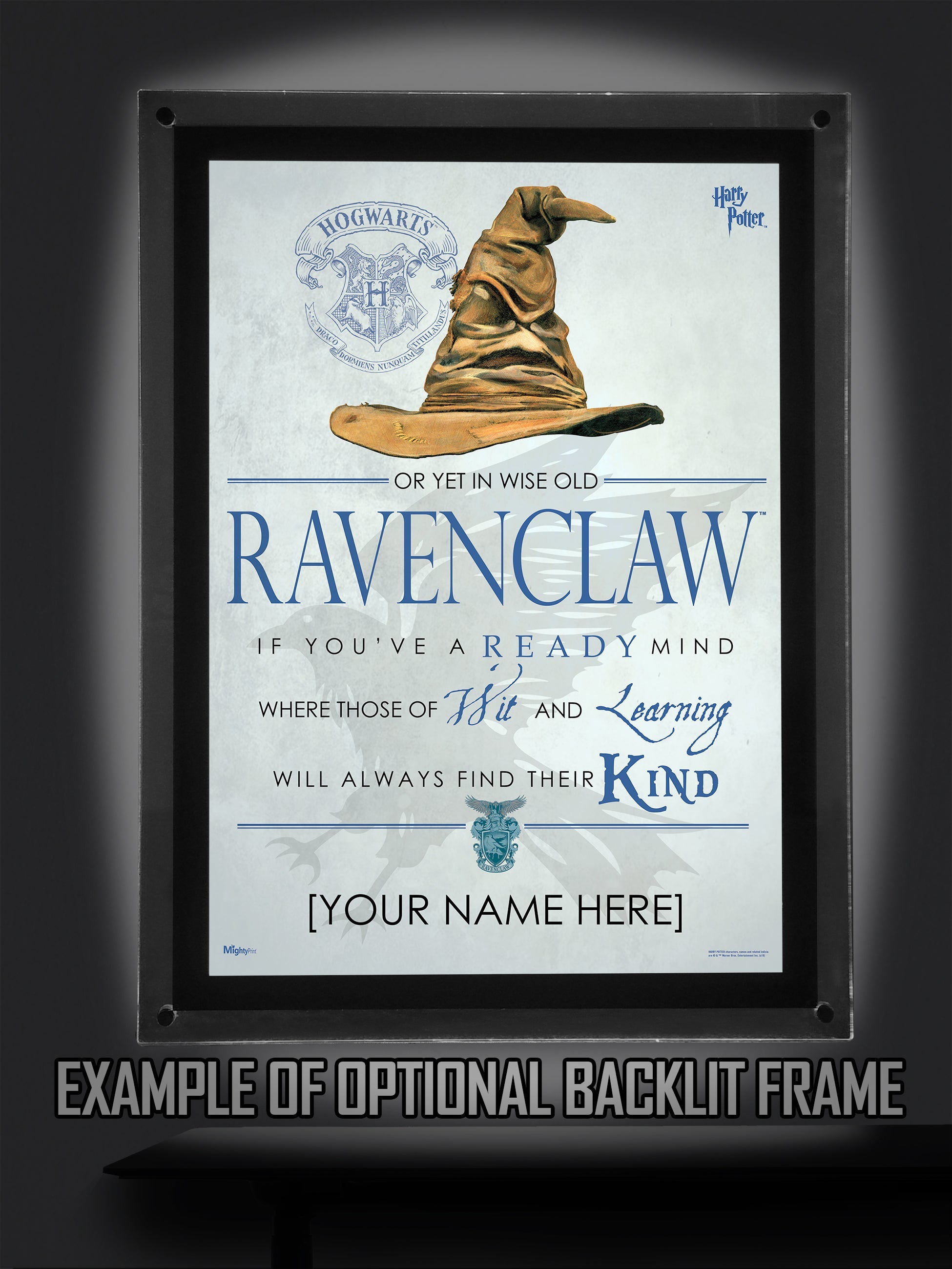 Harry Potter (Ravenclaw Sorting Hat Poem - Personalize with Name) MightyPrint™ Wall Art MP17240189