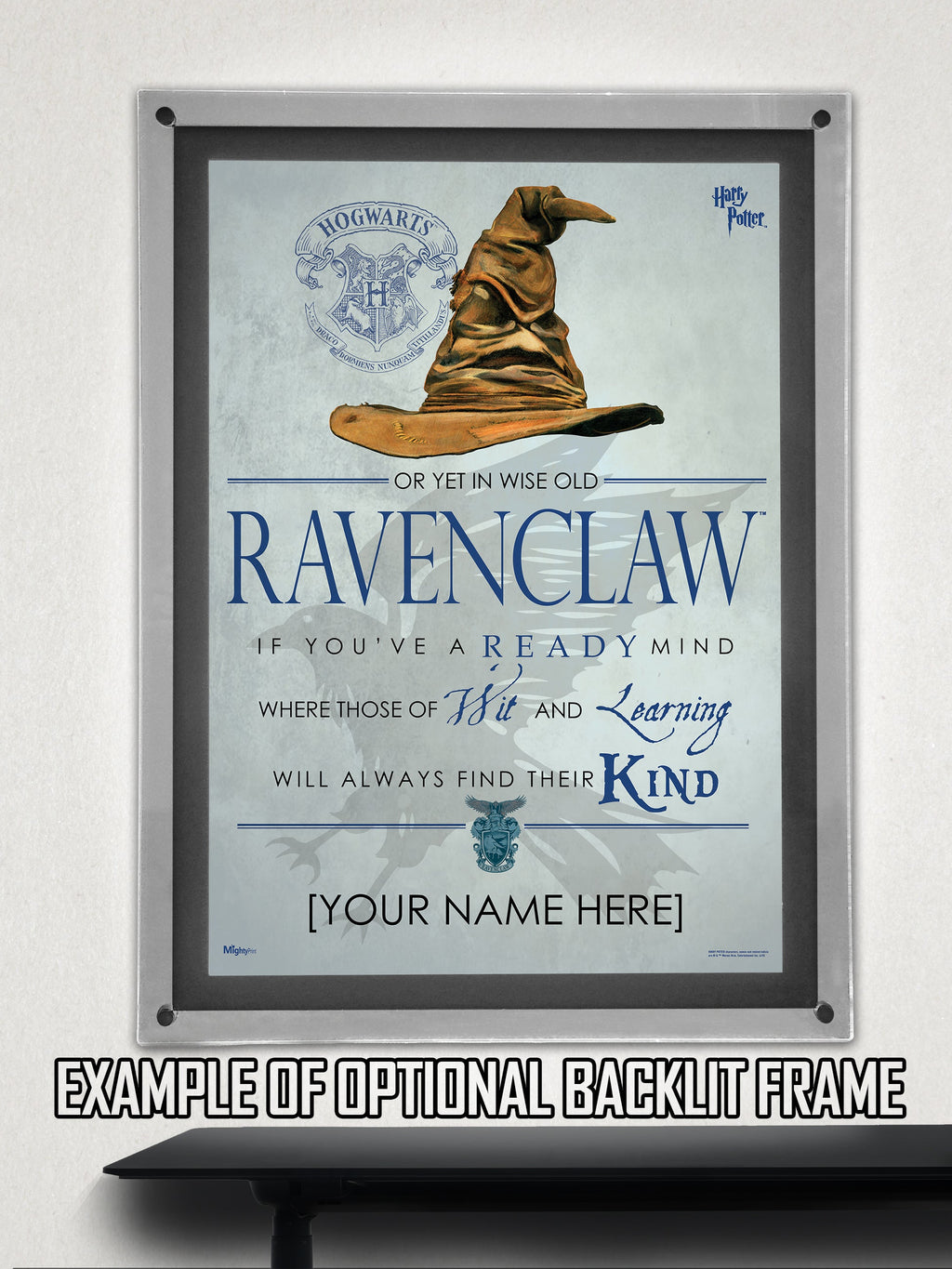 Harry Potter (Ravenclaw Sorting Hat Poem - Personalize with Name) MightyPrint™ Wall Art MP17240189