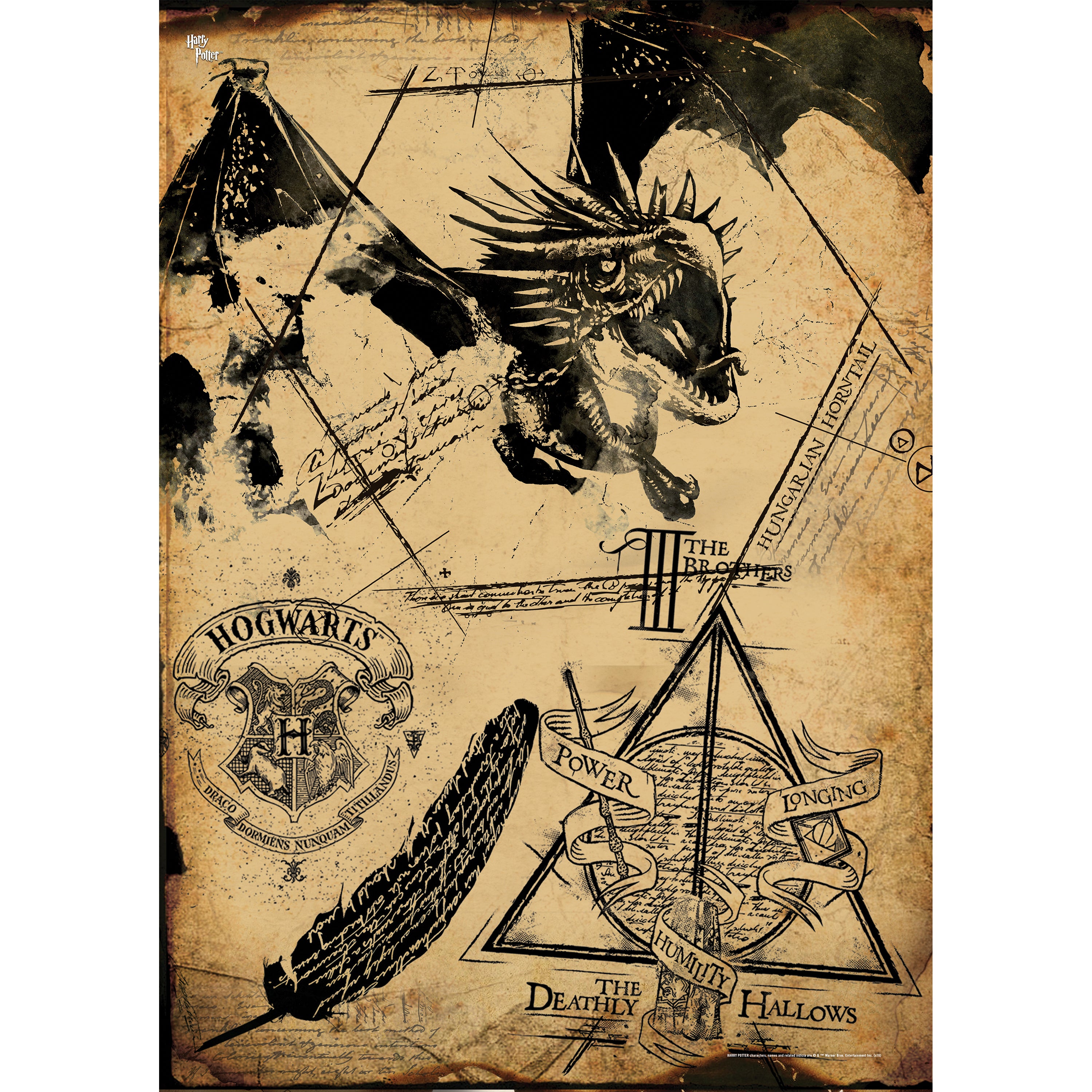 Harry Potter (Deathly Hallows Collage) MightyPrint™ Wall Art MP17240194
