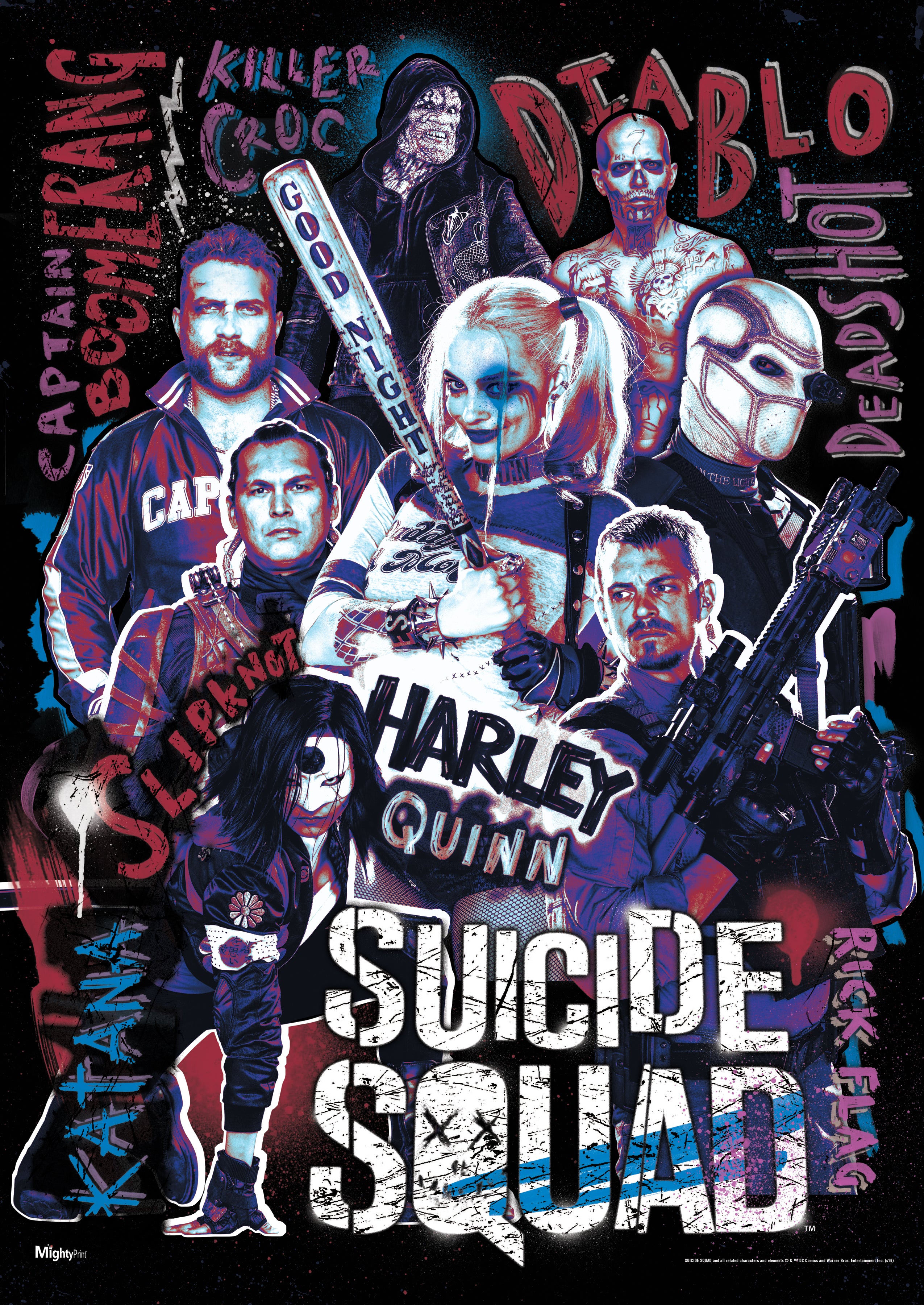 Suicide Squad (Unlikely Heroes) MightyPrint™ Wall Art MP17240220