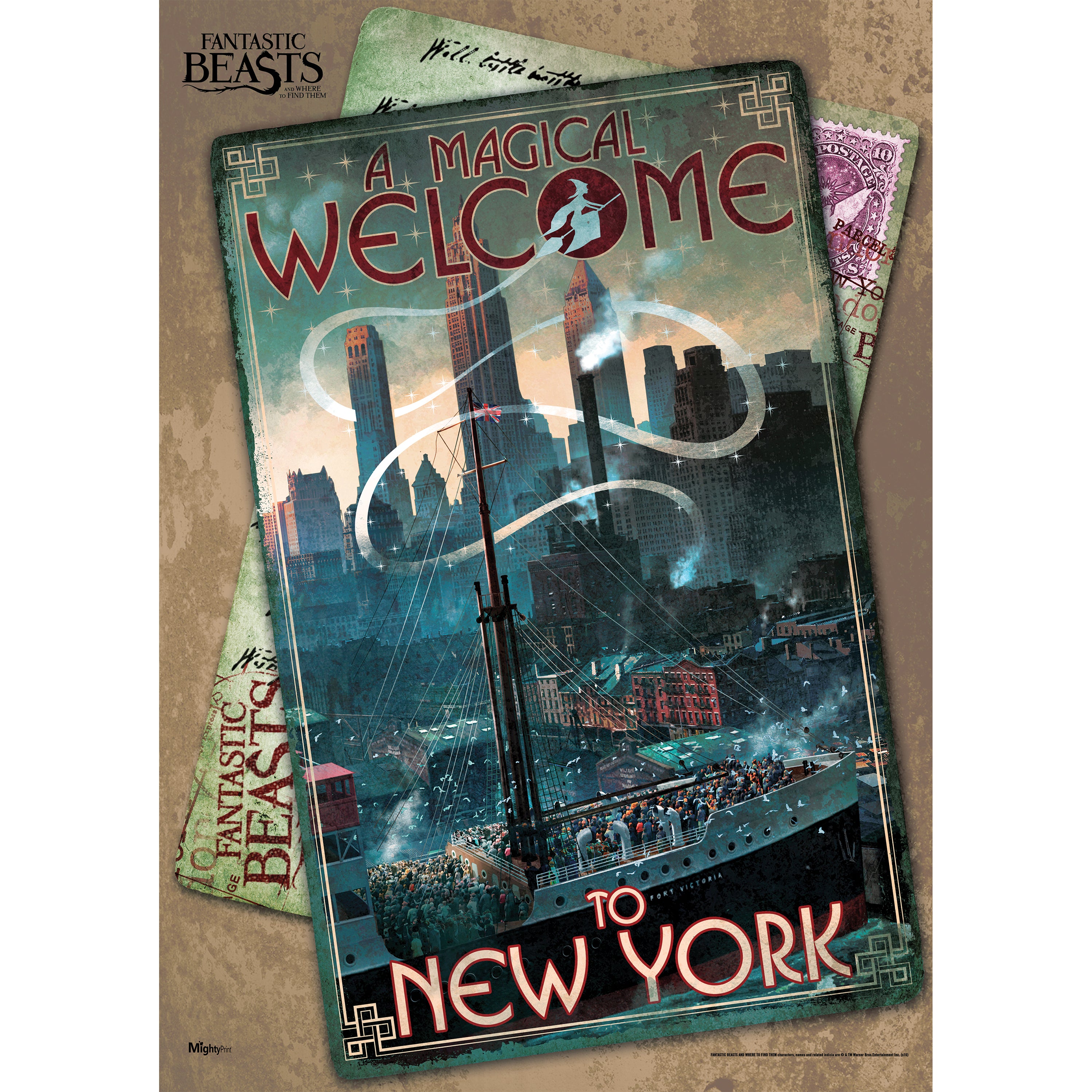 Fantastic Beasts and Where To Find Them (Magical Welcome) MightyPrint™ Wall Art MP17240223