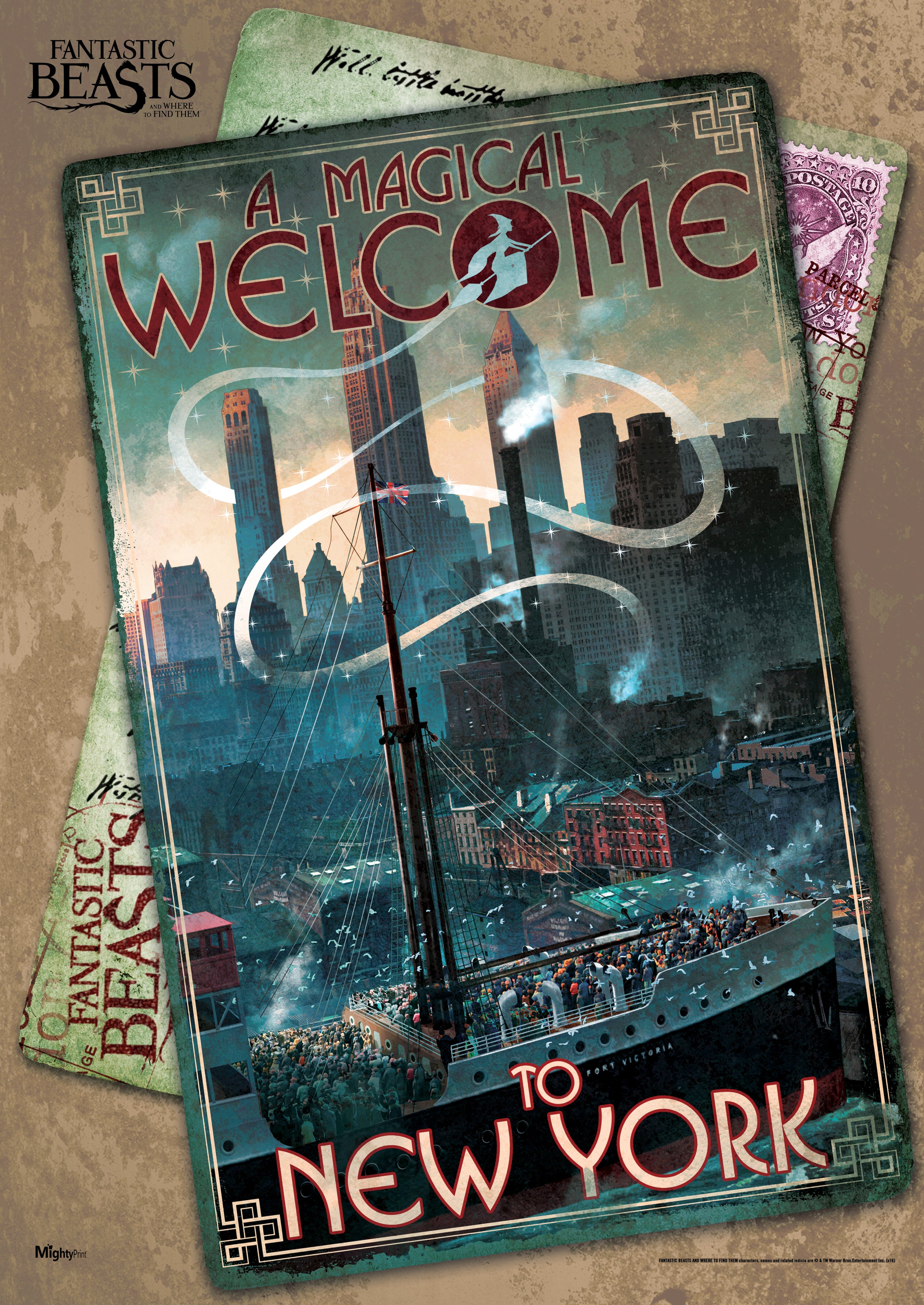 Fantastic Beasts and Where To Find Them (Magical Welcome) MightyPrint™ Wall Art MP17240223