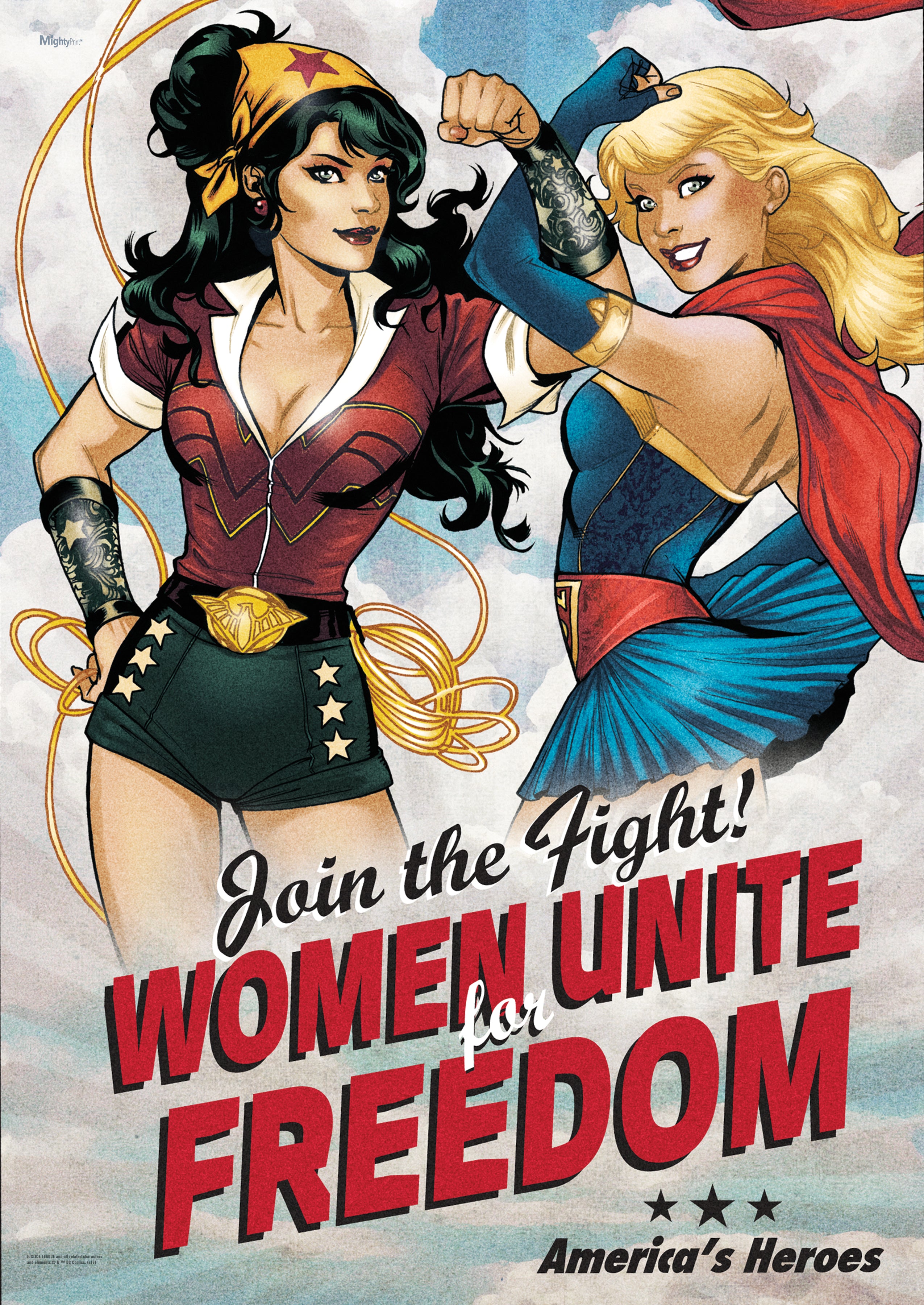 DC Comics (Justice League Women - Bombshell) MightyPrint™ Wall Art  MP17240231