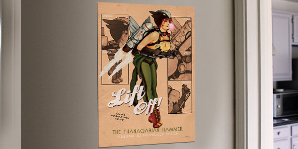 DC Comics (Hawkgirl - Bombshell) MightyPrint™ Wall Art MP17240236