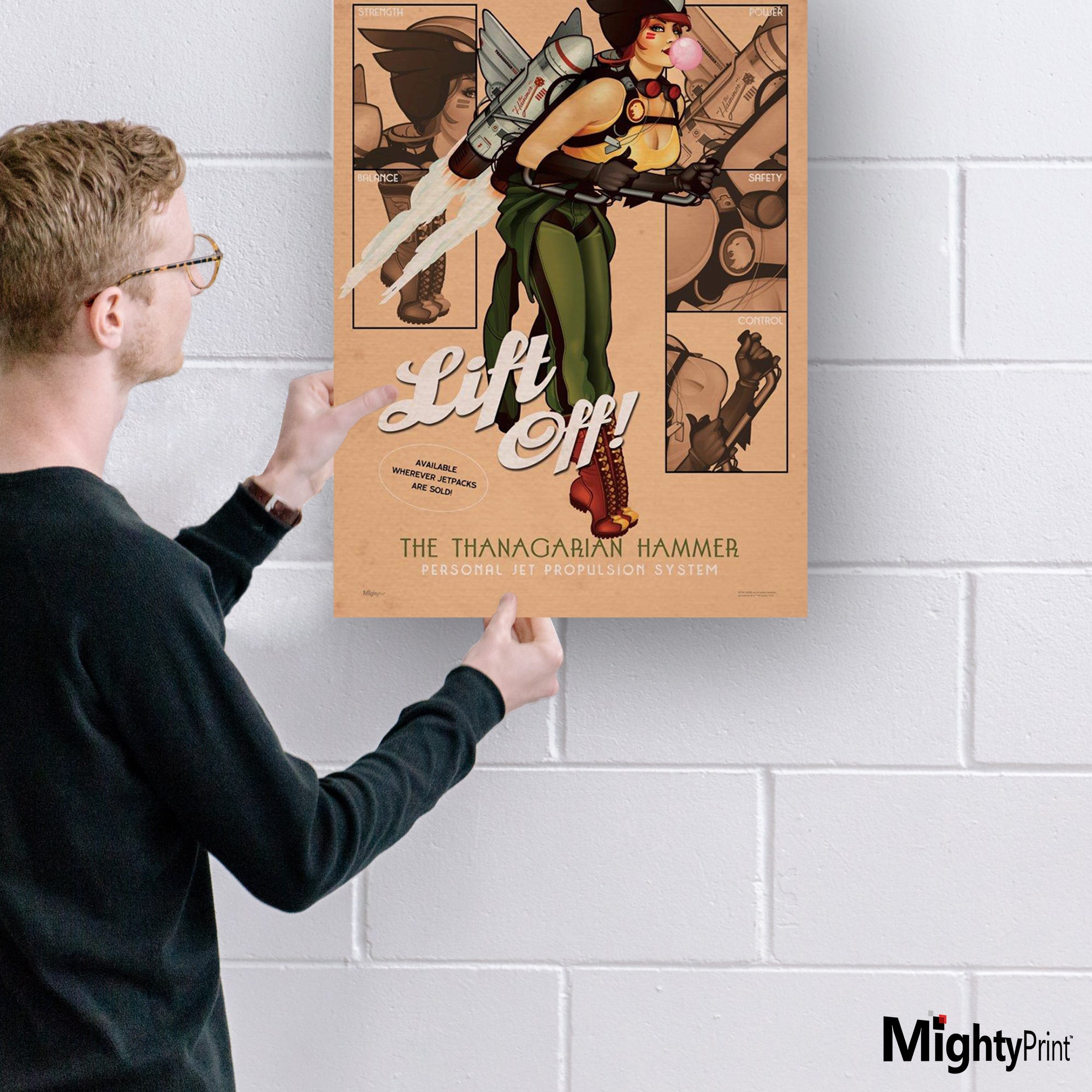 DC Comics (Hawkgirl - Bombshell) MightyPrint™ Wall Art MP17240236