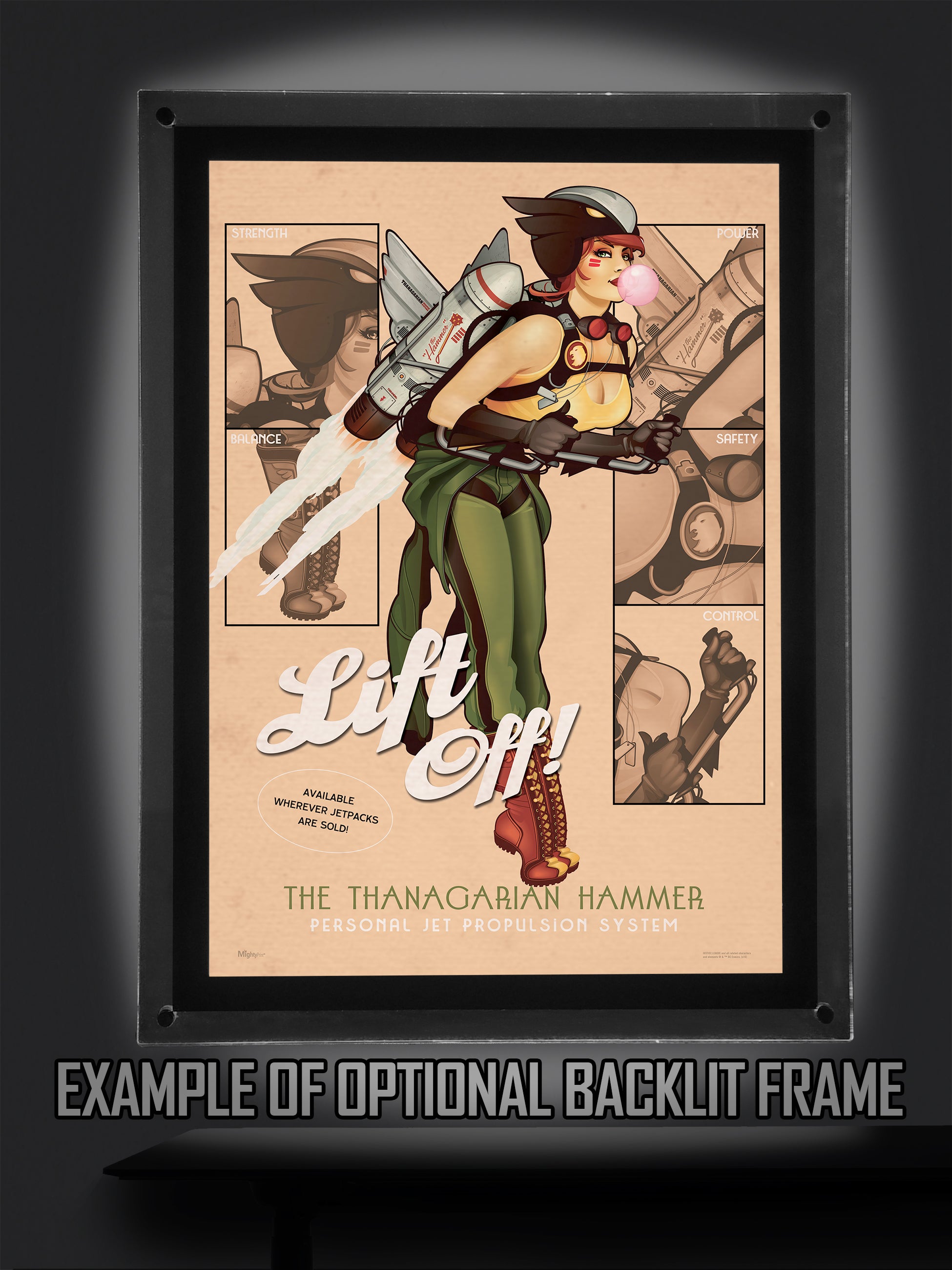 DC Comics (Hawkgirl - Bombshell) MightyPrint™ Wall Art MP17240236