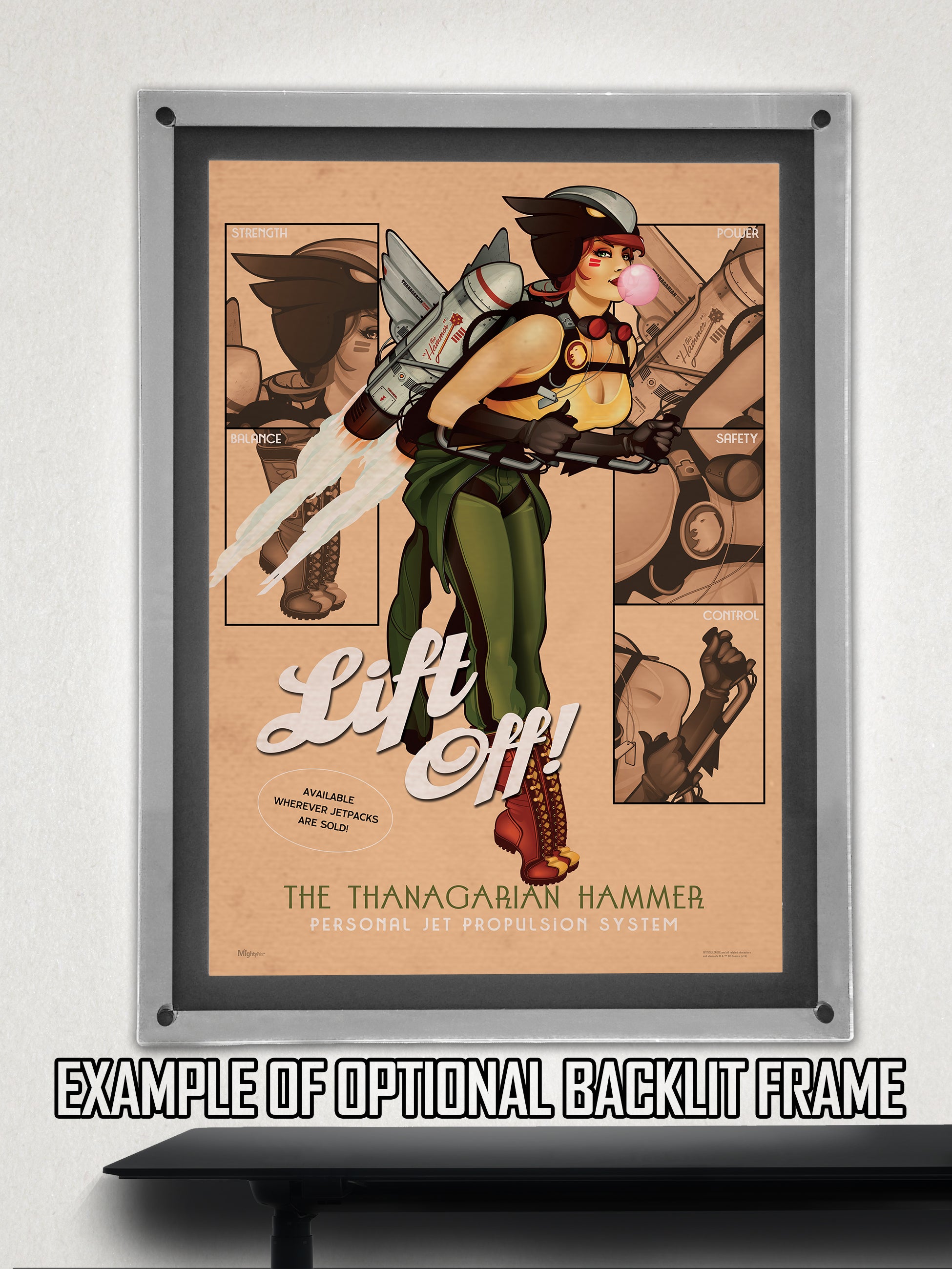 DC Comics (Hawkgirl - Bombshell) MightyPrint™ Wall Art MP17240236