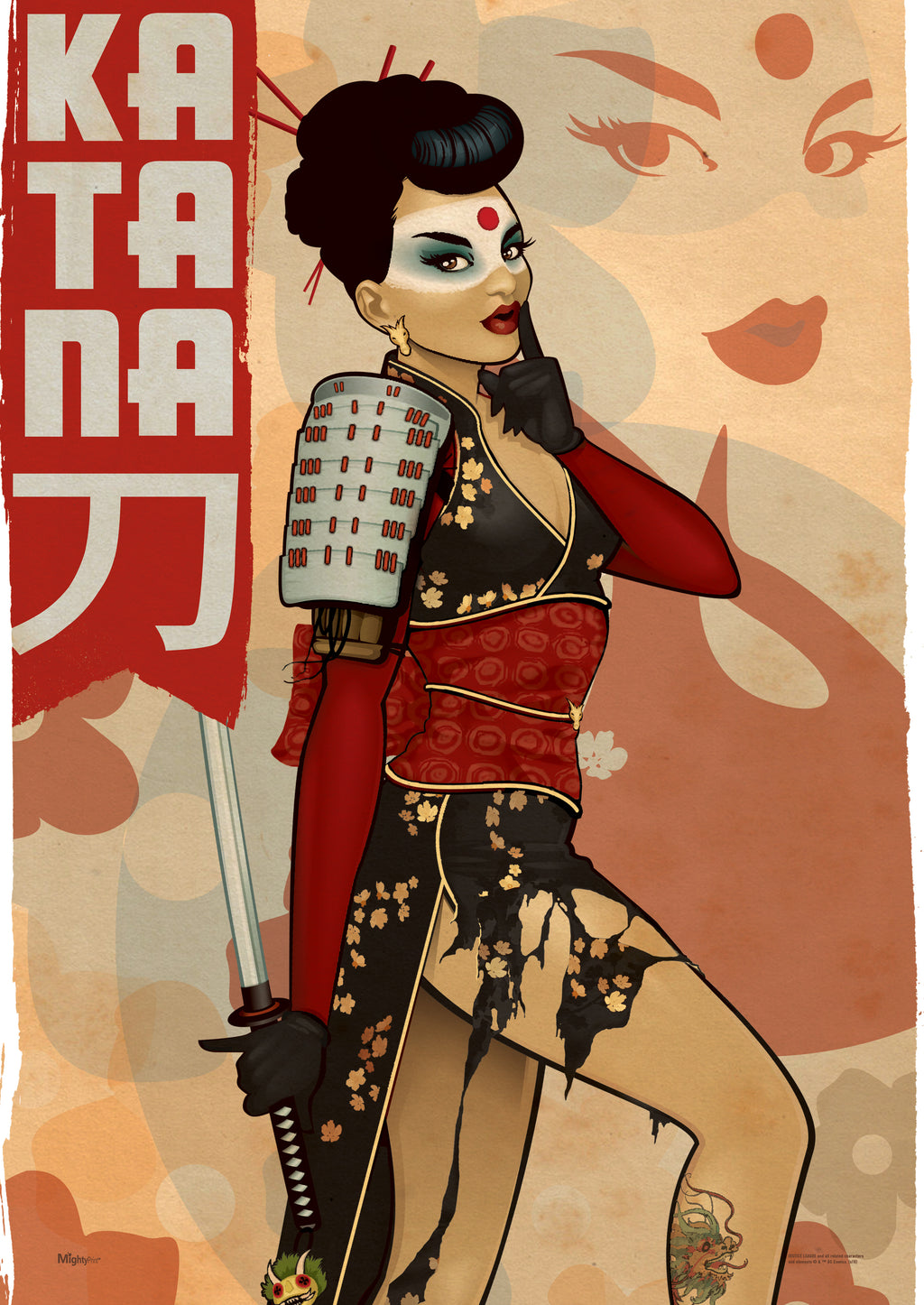 DC Comics (Katana - Bombshell) MightyPrint™ Wall Art MP17240238