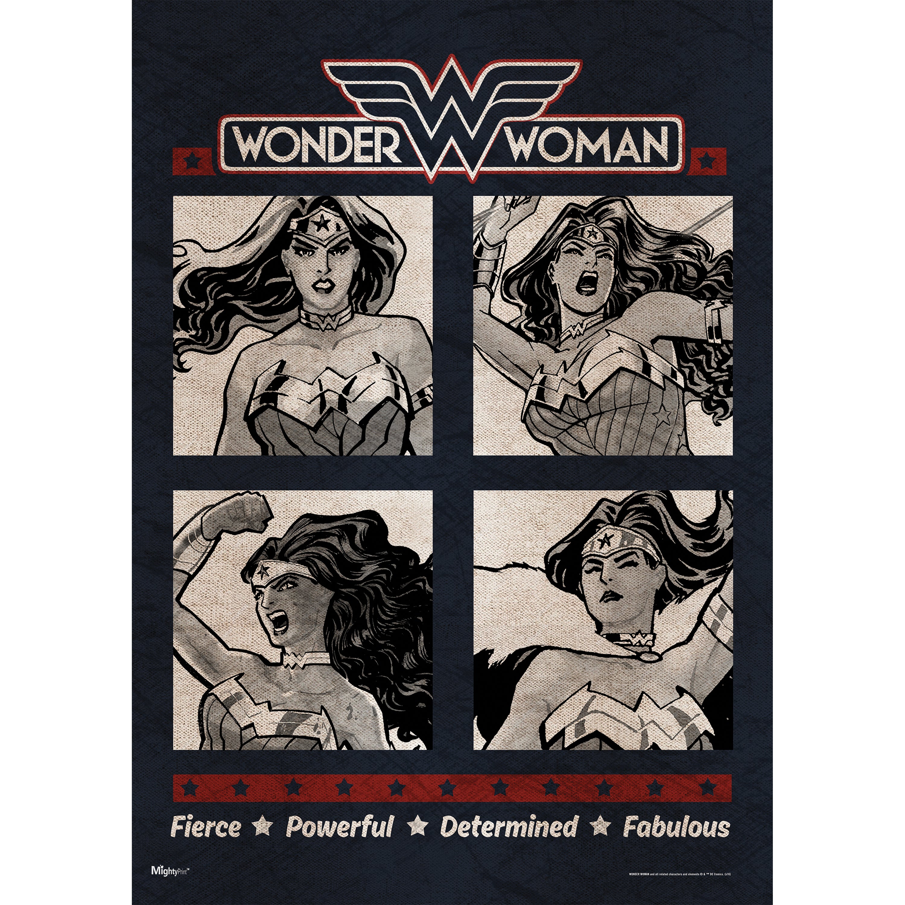 DC Comics (Wonder Woman - Fabulous) MightyPrint™ Wall Art MP17240245