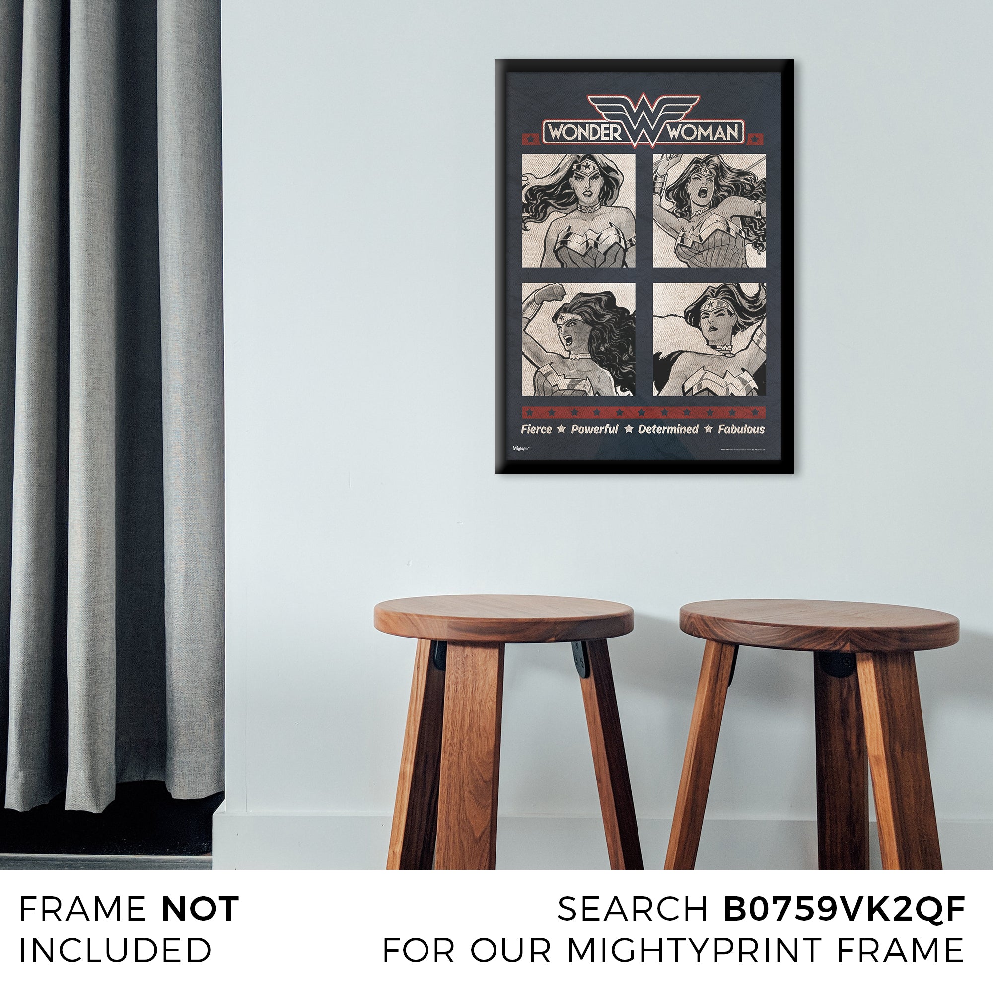 DC Comics (Wonder Woman - Fabulous) MightyPrint™ Wall Art MP17240245