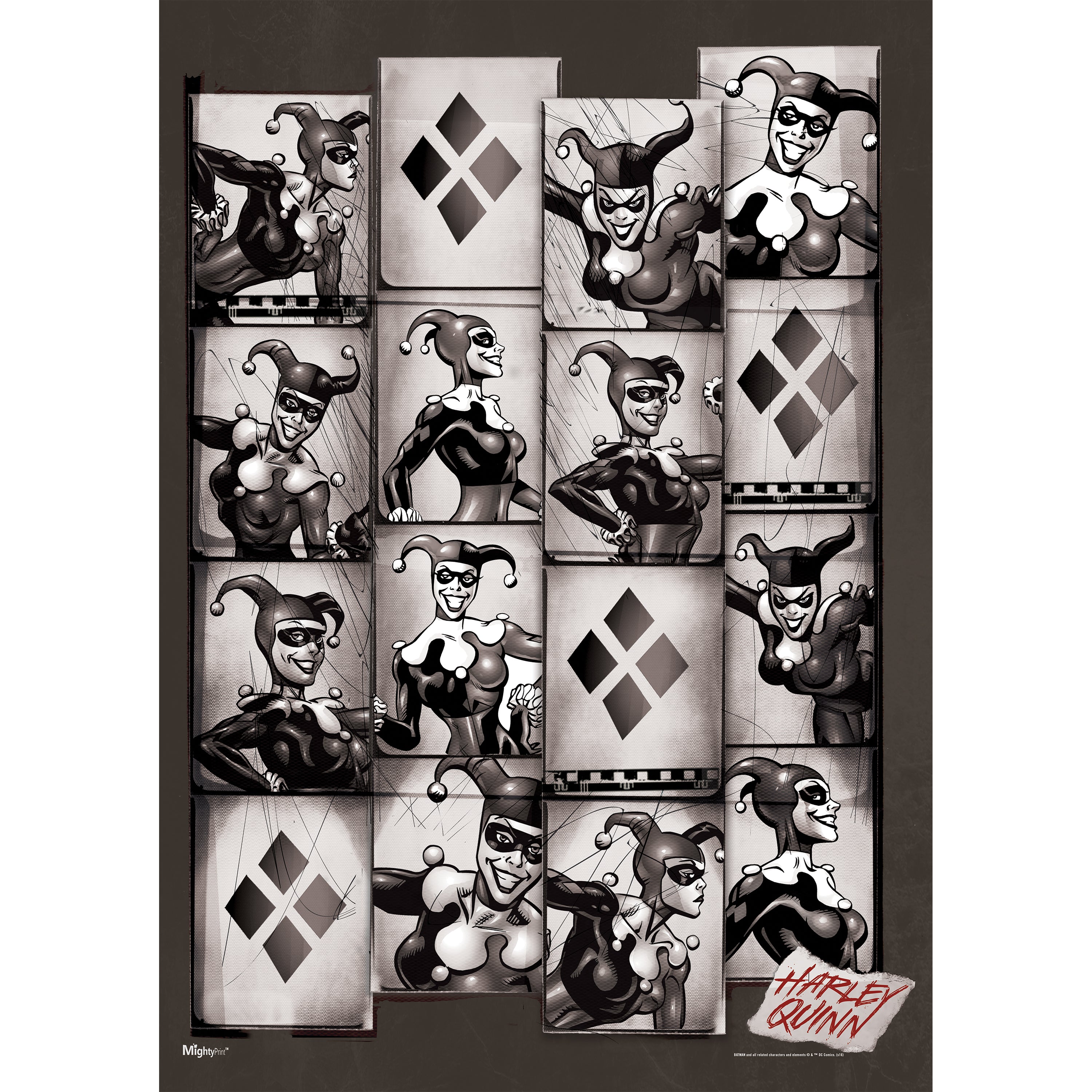 DC Comics (Harley Quinn - Tiles) MightyPrint™ Wall Art MP17240246