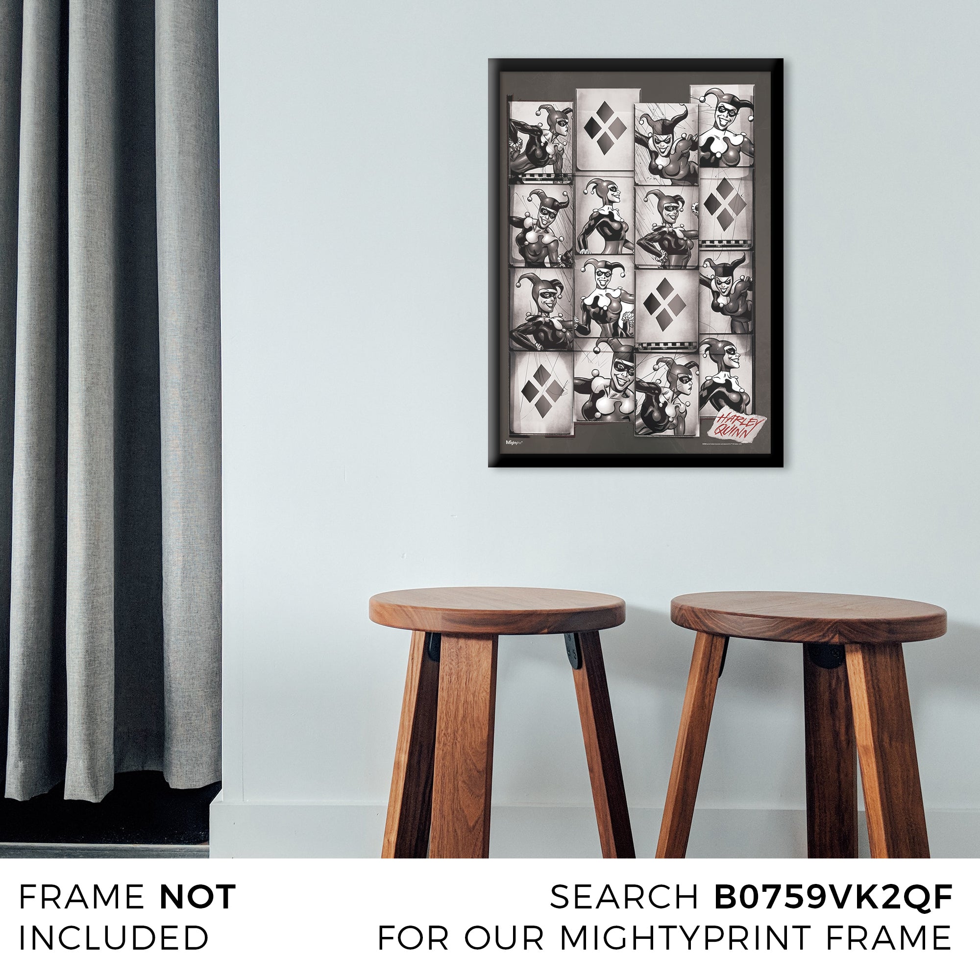 DC Comics (Harley Quinn - Tiles) MightyPrint™ Wall Art MP17240246