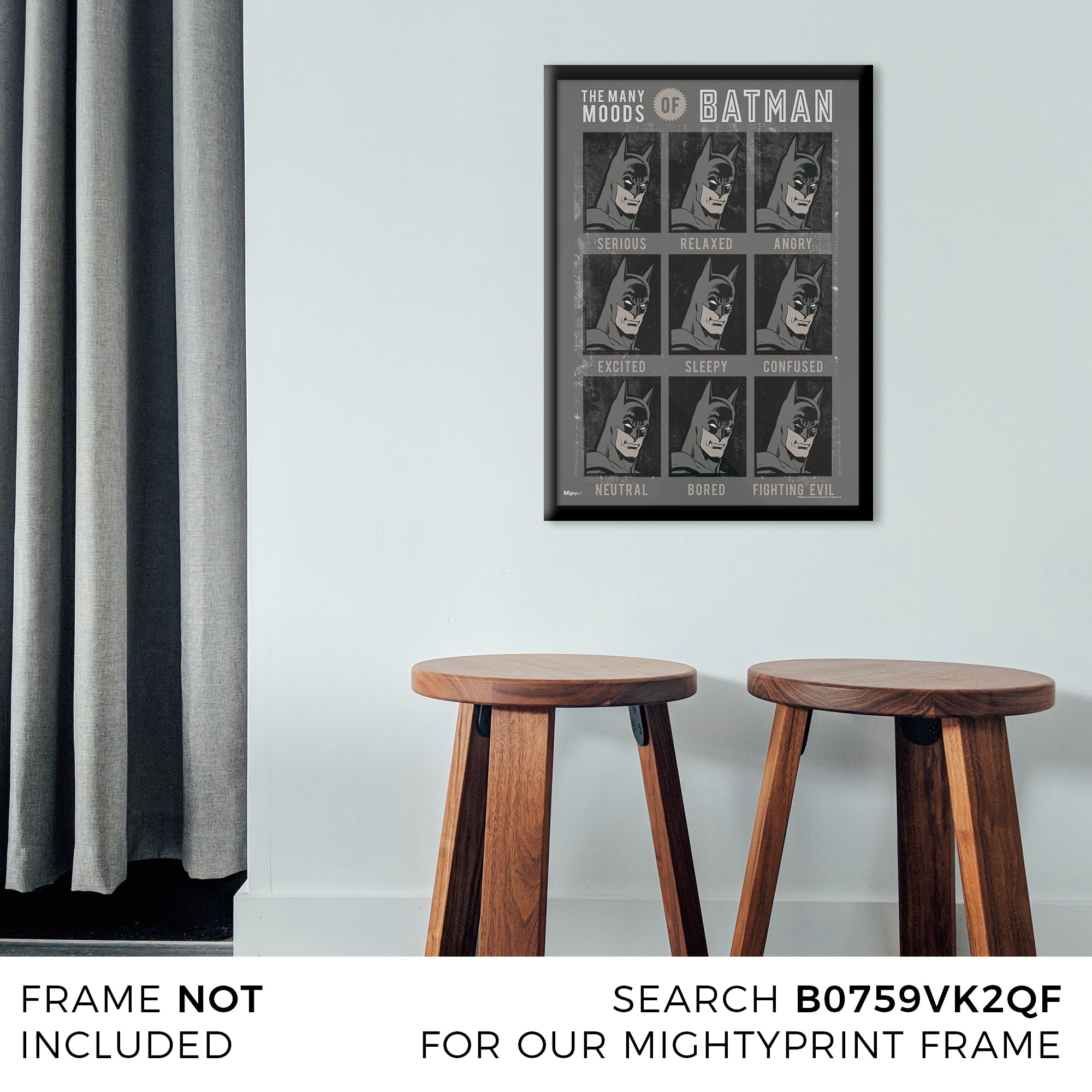 DC Comics (Batman - Many Moods) MightyPrint™ Wall Art MP17240247