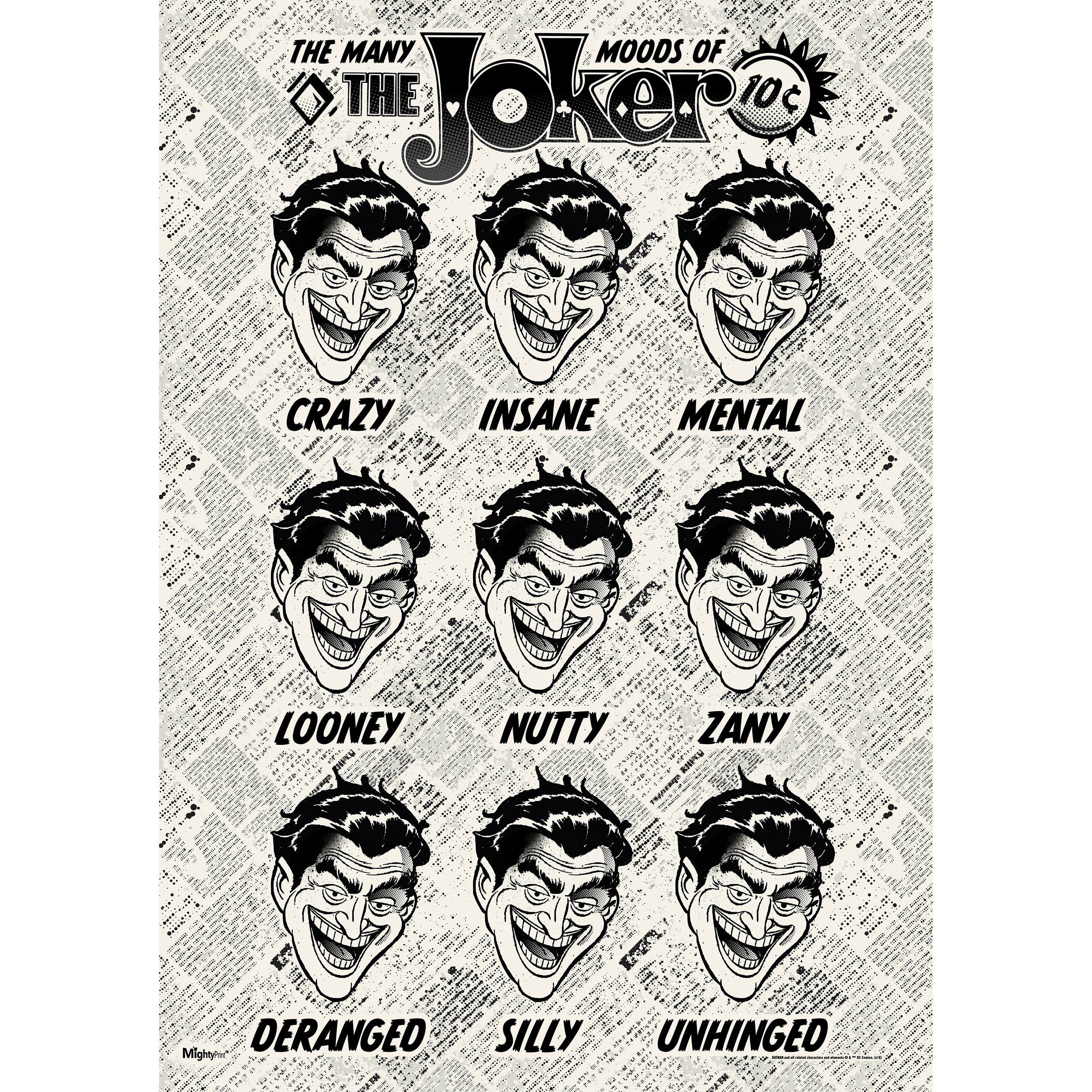 DC Comics (Joker - Many Moods) MightyPrint™ Wall Art MP17240248