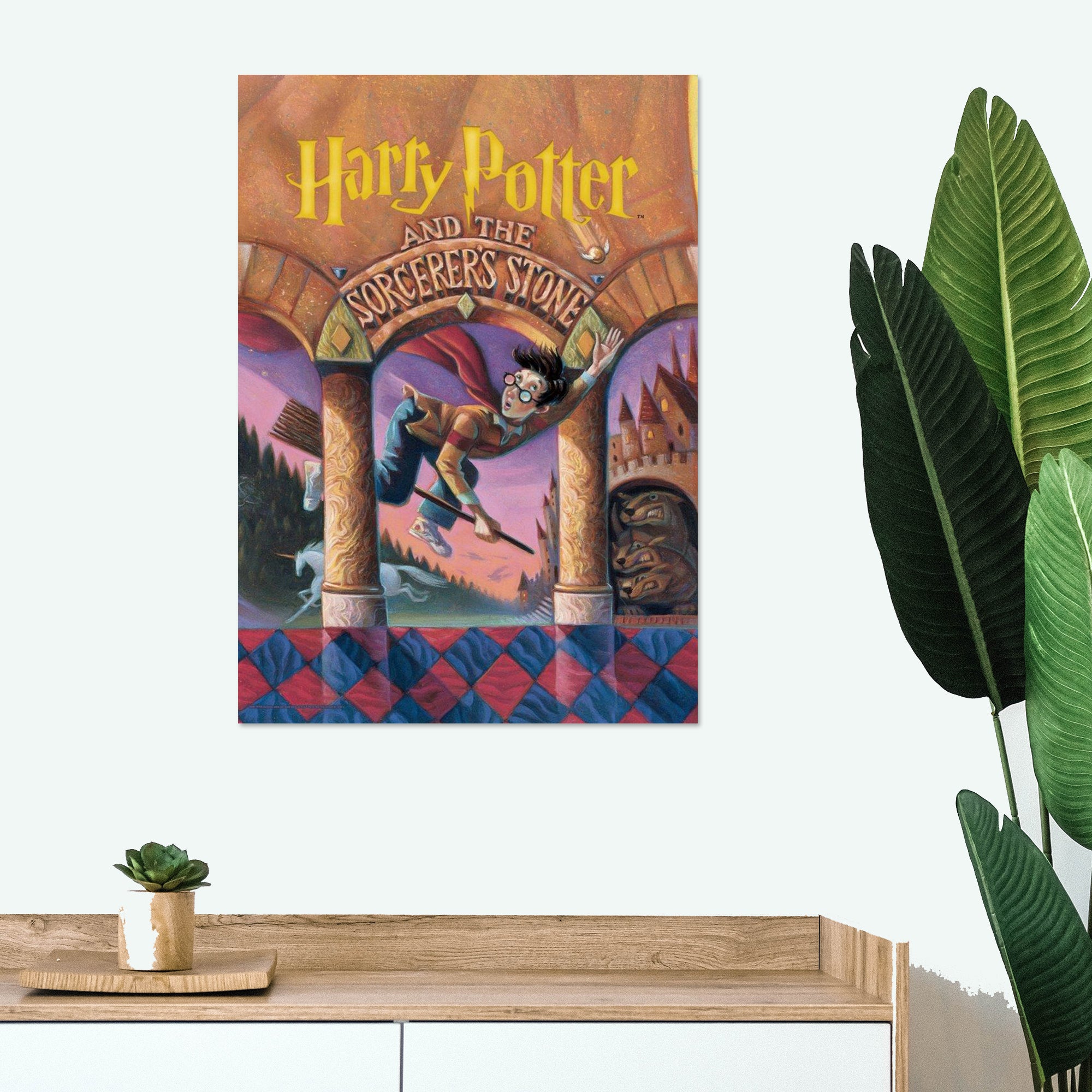 Harry Potter (Book Cover - Sorcerers Stone) MightyPrint™ Wall Art MP17240252