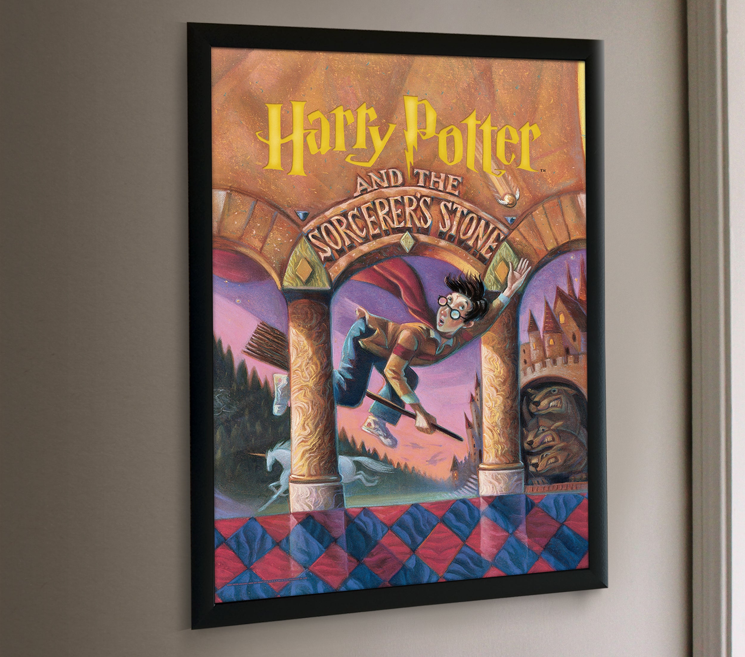 Harry Potter (Book Cover - Sorcerers Stone) MightyPrint™ Wall Art MP17240252
