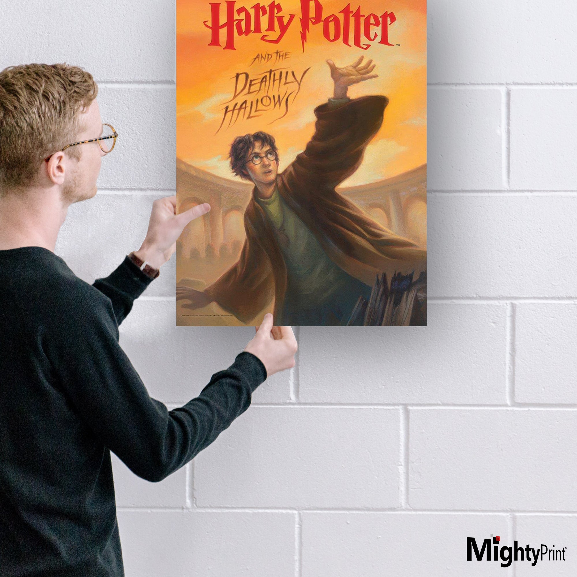 Harry Potter (Book Cover - Deathly Hallows) MightyPrint™ Wall Art MP17240258