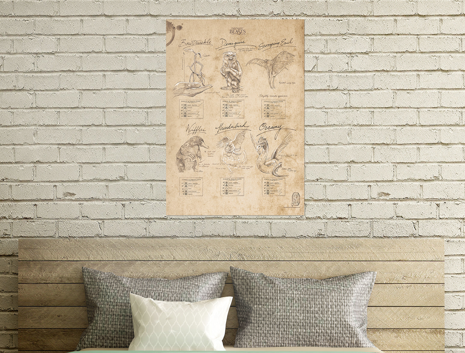 Fantastic Beasts and Where To Find Them (Beasts Sketchbook) MightyPrint™ Wall Art MP17240291