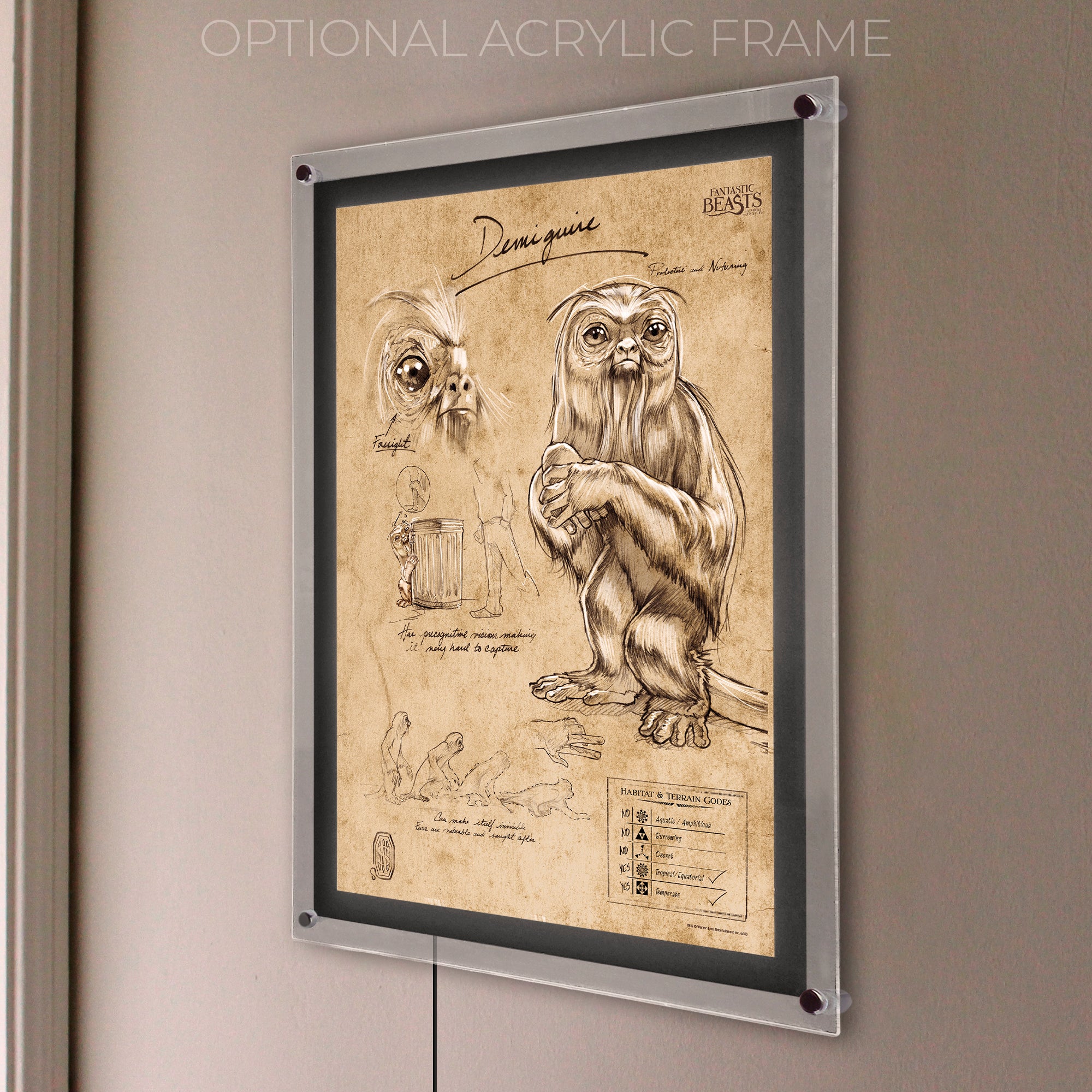 Fantastic Beasts And Where To Find Them (Demiguise Sketchbook) MightyPrint™ Wall Art MP17240293