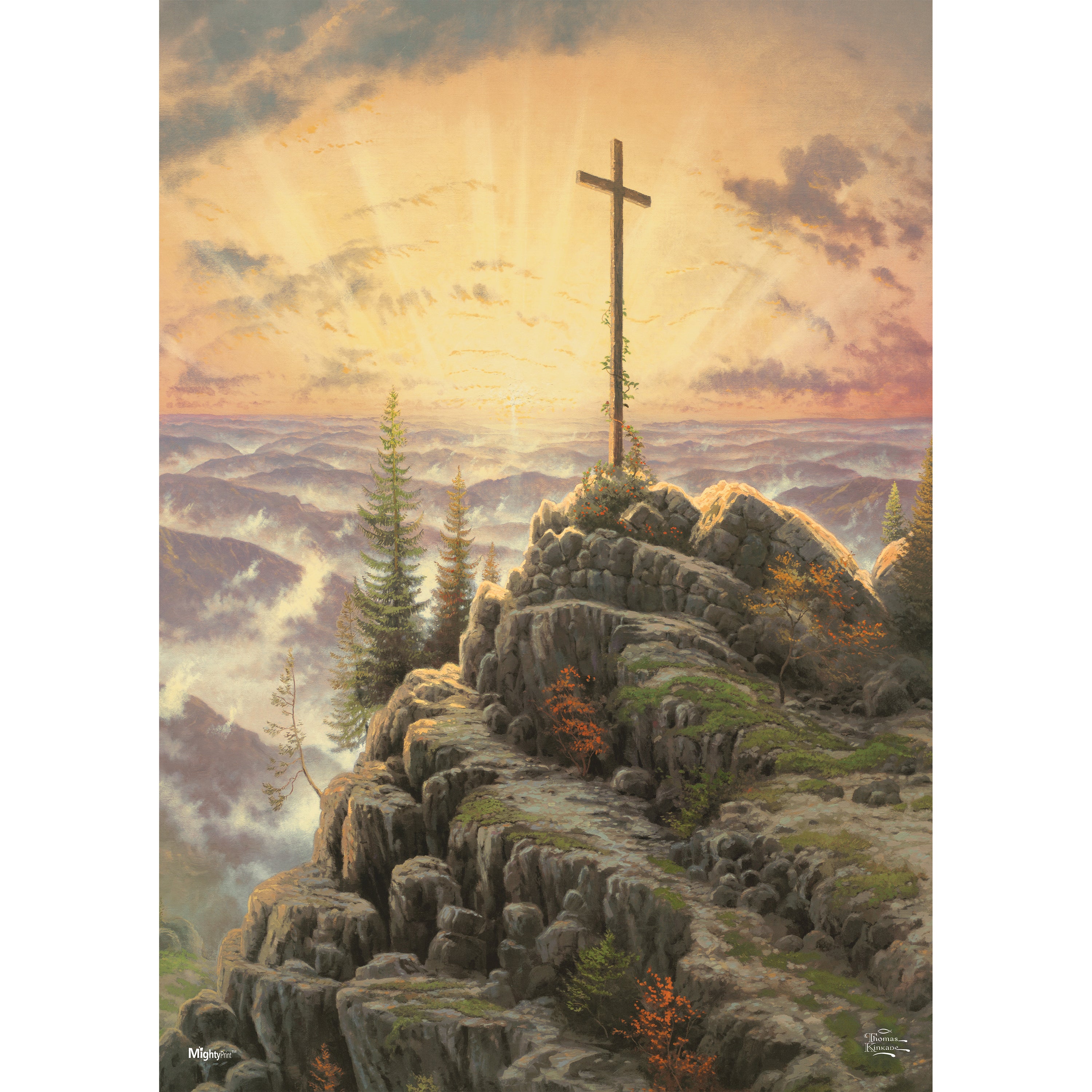 Thomas Kinkade Studios (Sunrise Cross) MightyPrint™ Wall Art MP17240318