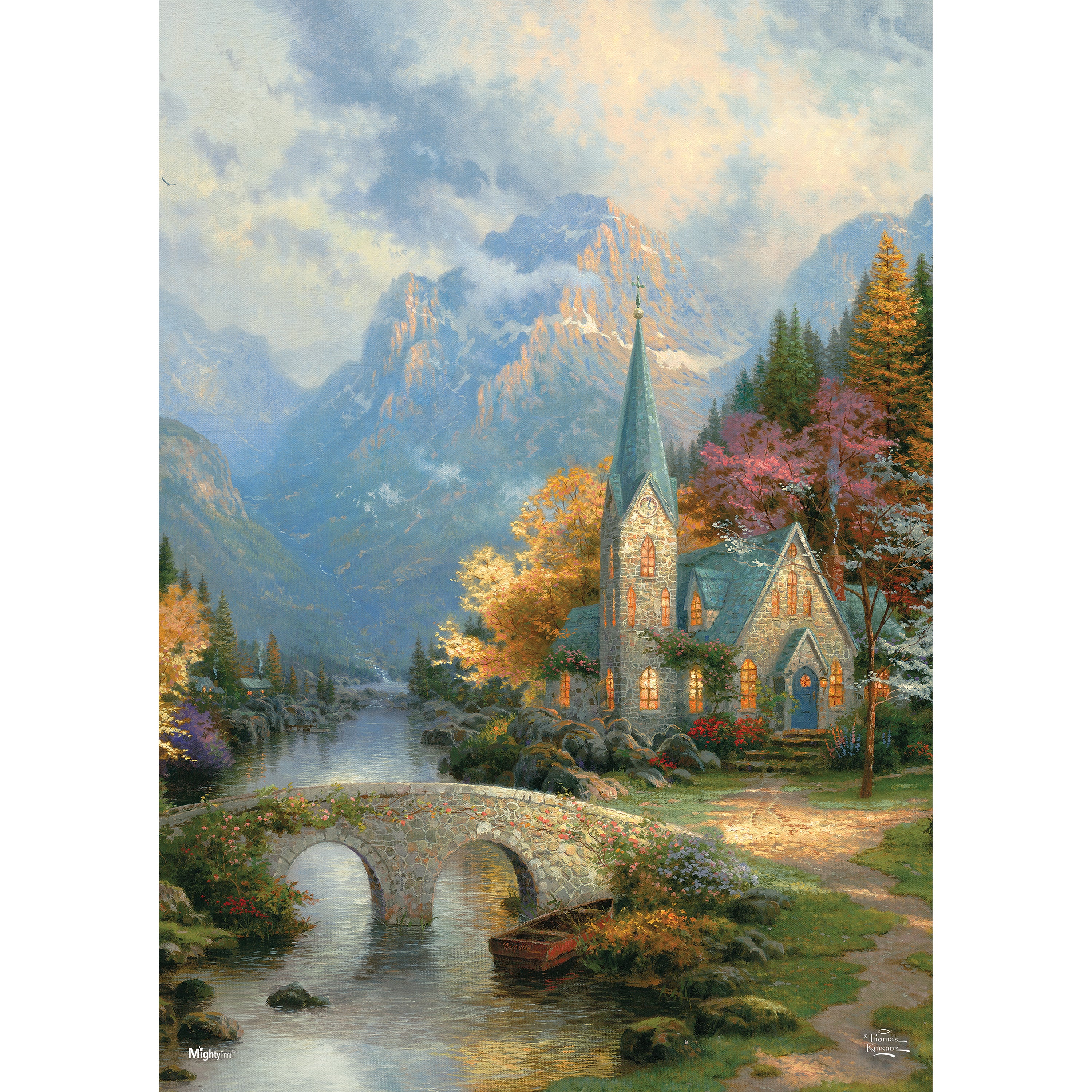 Thomas Kinkade Studios (The Mountain Chapel) MightyPrint™ Wall Art MP17240319