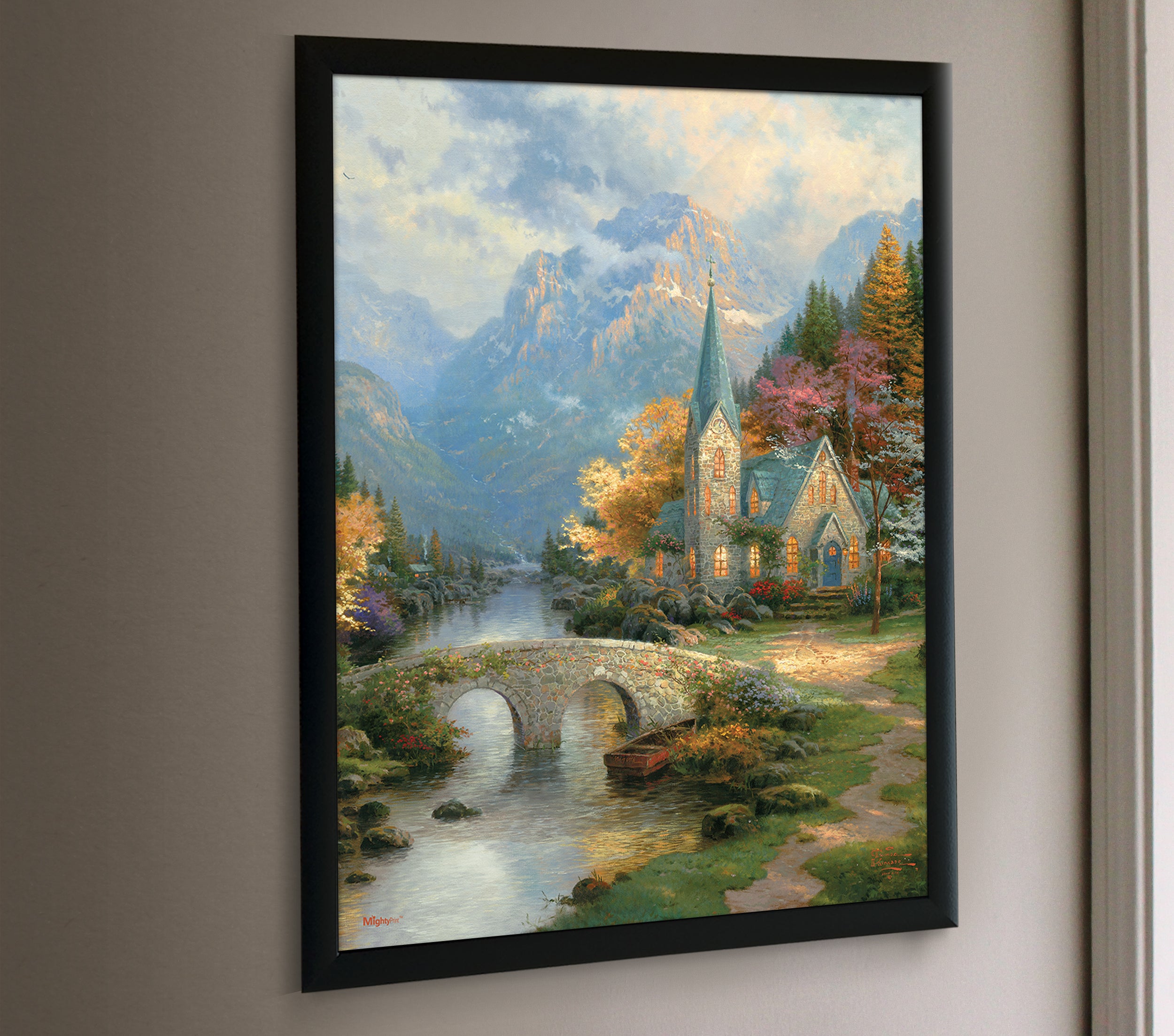 Thomas Kinkade Studios (The Mountain Chapel) MightyPrint™ Wall Art MP17240319
