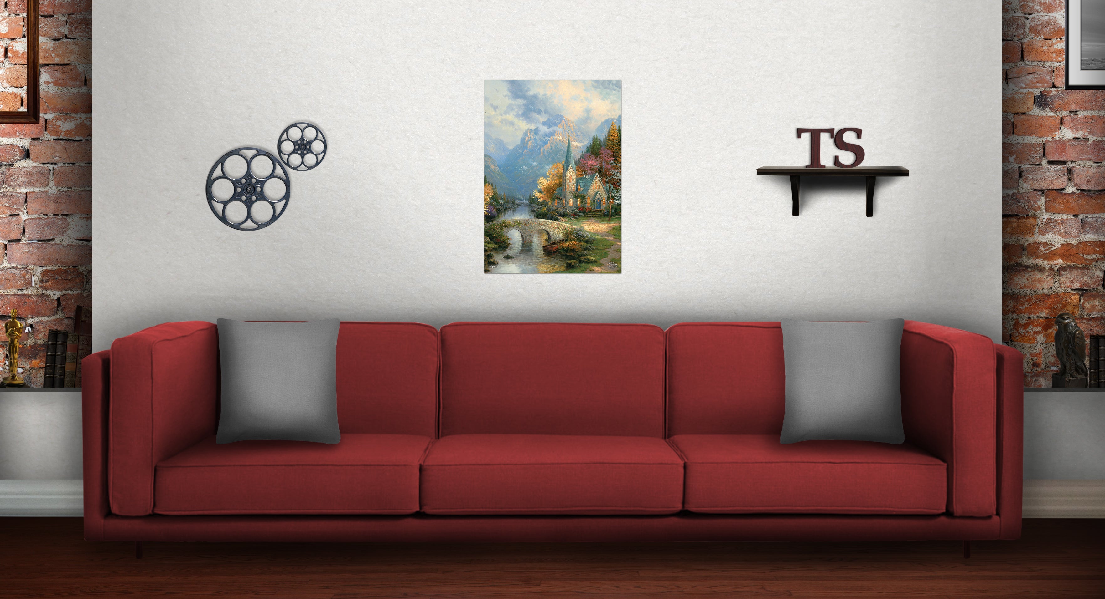 Thomas Kinkade Studios (The Mountain Chapel) MightyPrint™ Wall Art MP17240319