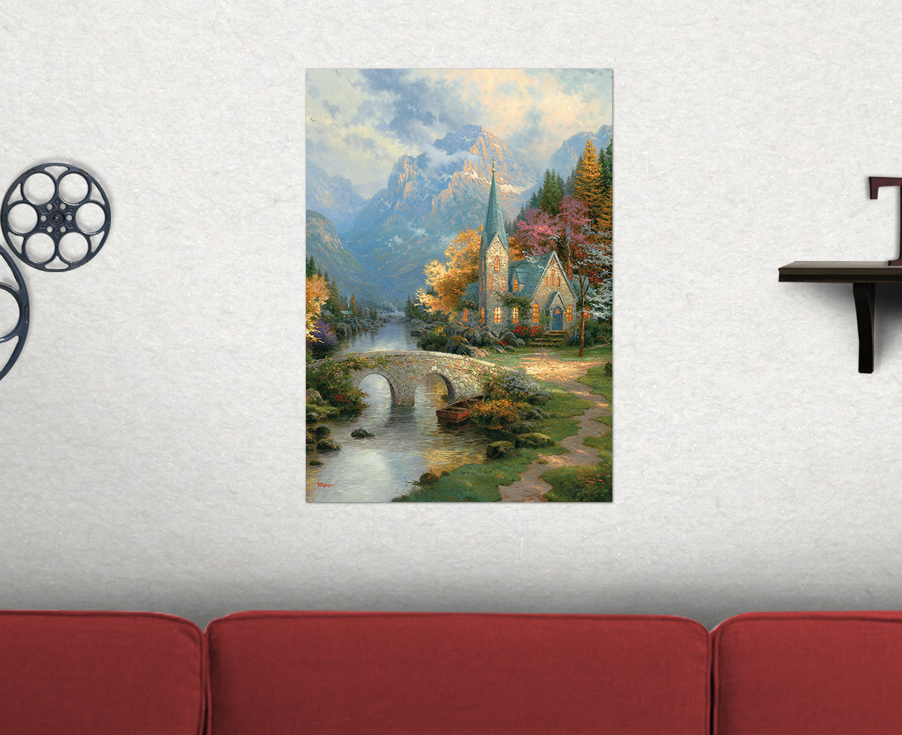 Thomas Kinkade Studios (The Mountain Chapel) MightyPrint™ Wall Art MP17240319