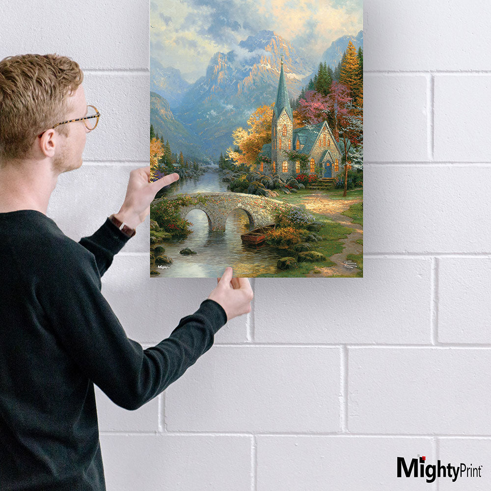 Thomas Kinkade Studios (The Mountain Chapel) MightyPrint™ Wall Art MP17240319
