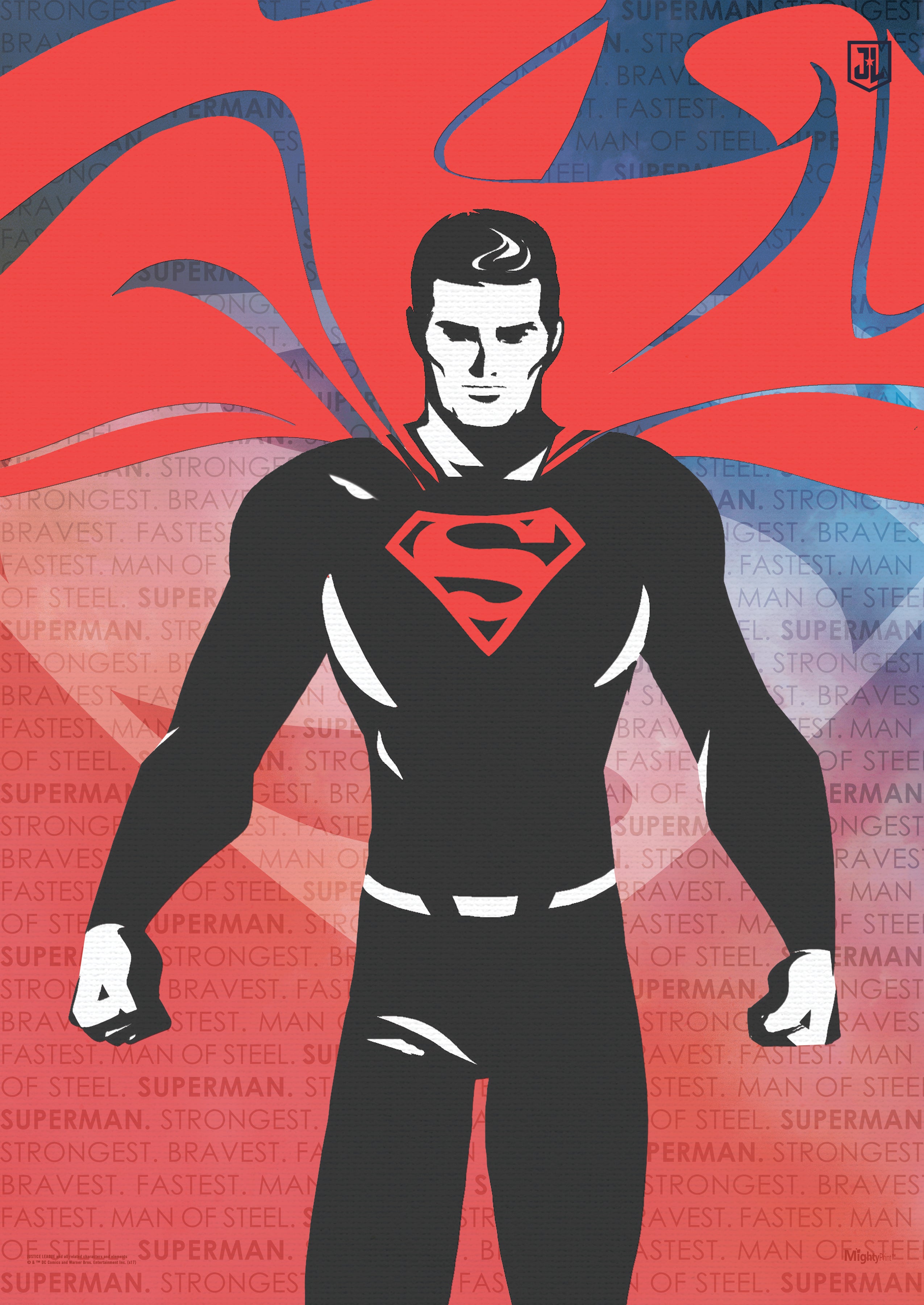 DC Comics (Superman - Words) MightyPrint™ Wall Art MP17240324