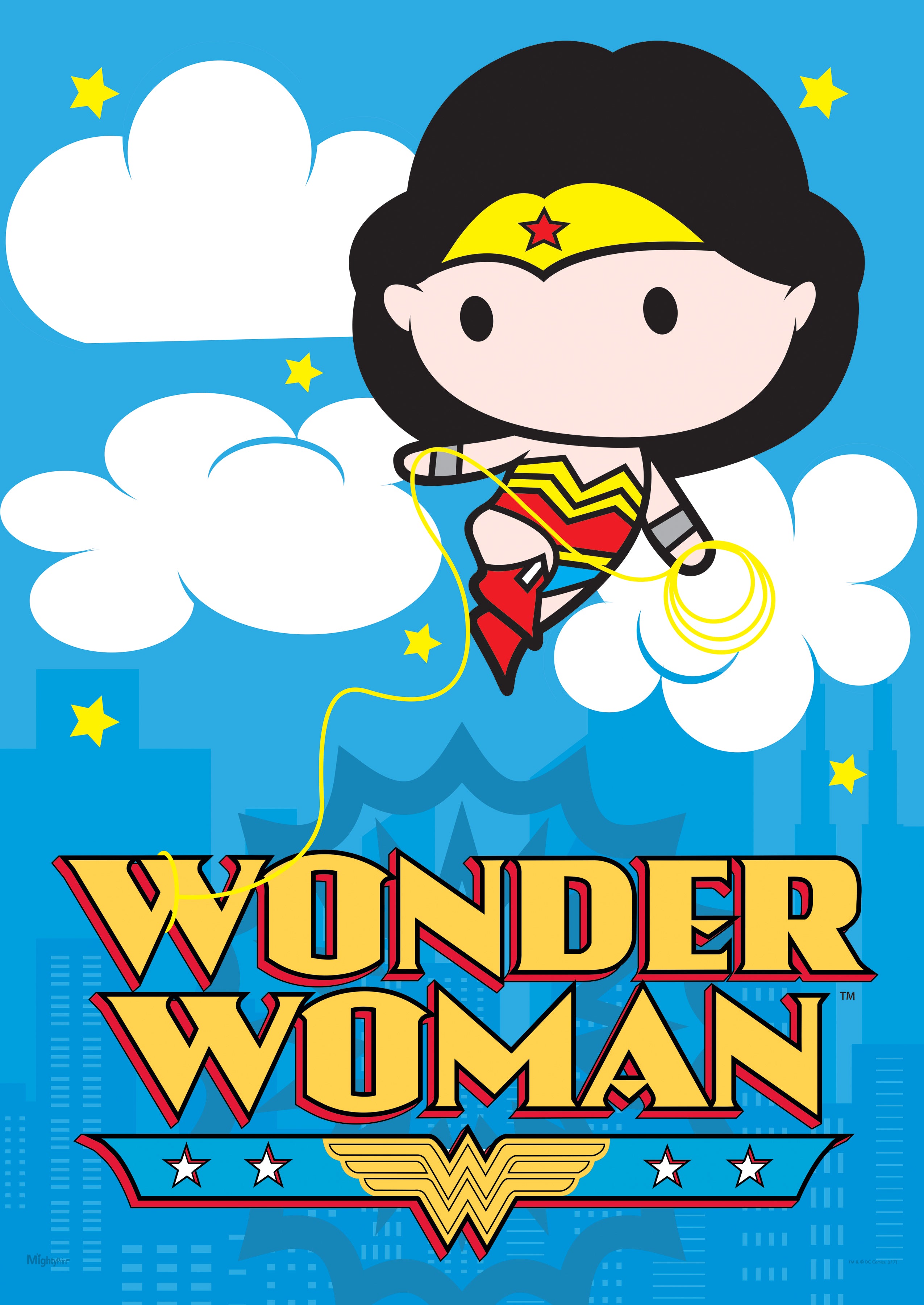 DC Comics (Wonder Woman - Cartoon) MightyPrint™ Wall Art MP17240333