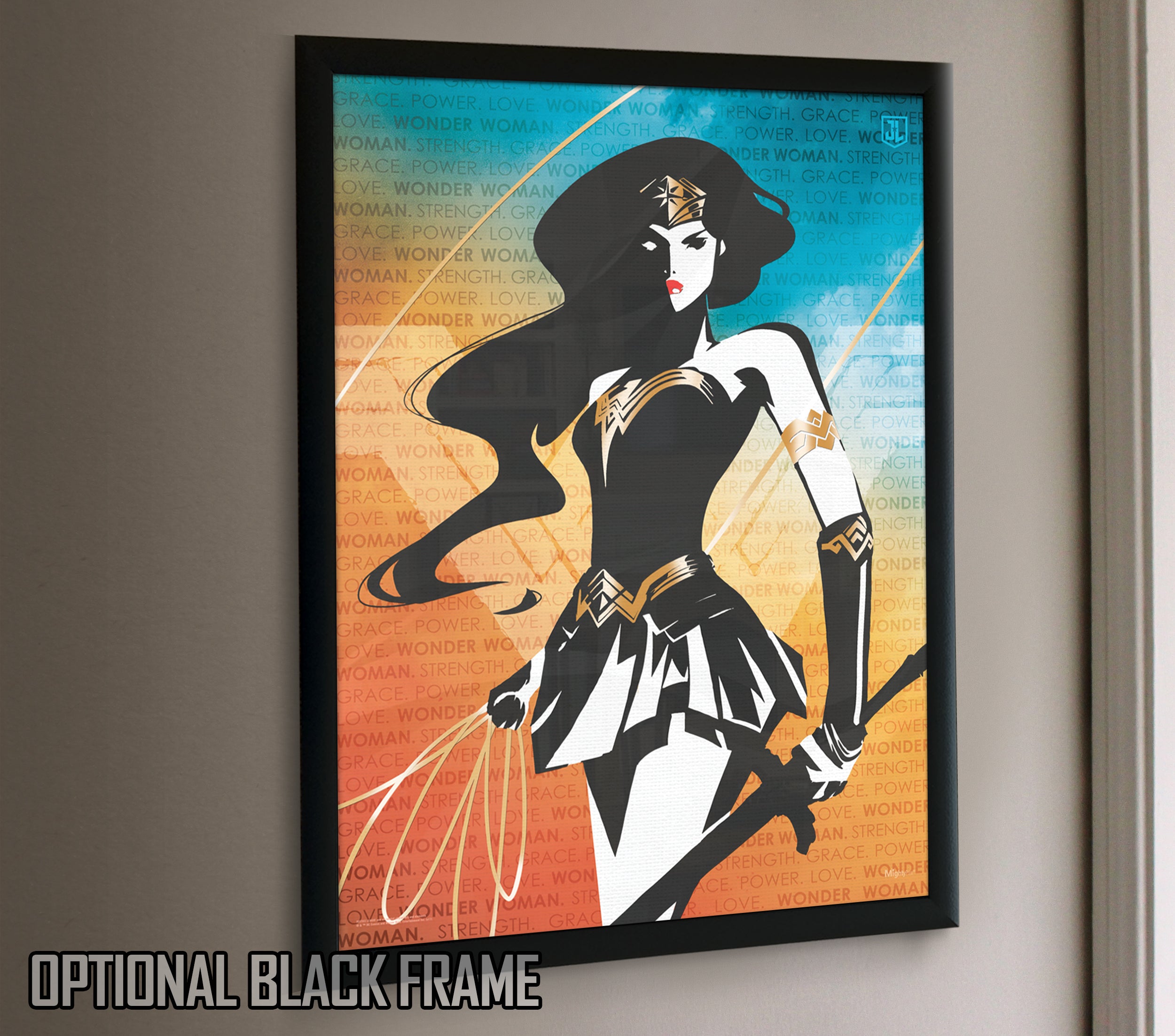 DC Comics (Wonder Woman - Words) MightyPrint™ Wall Art MP17240344