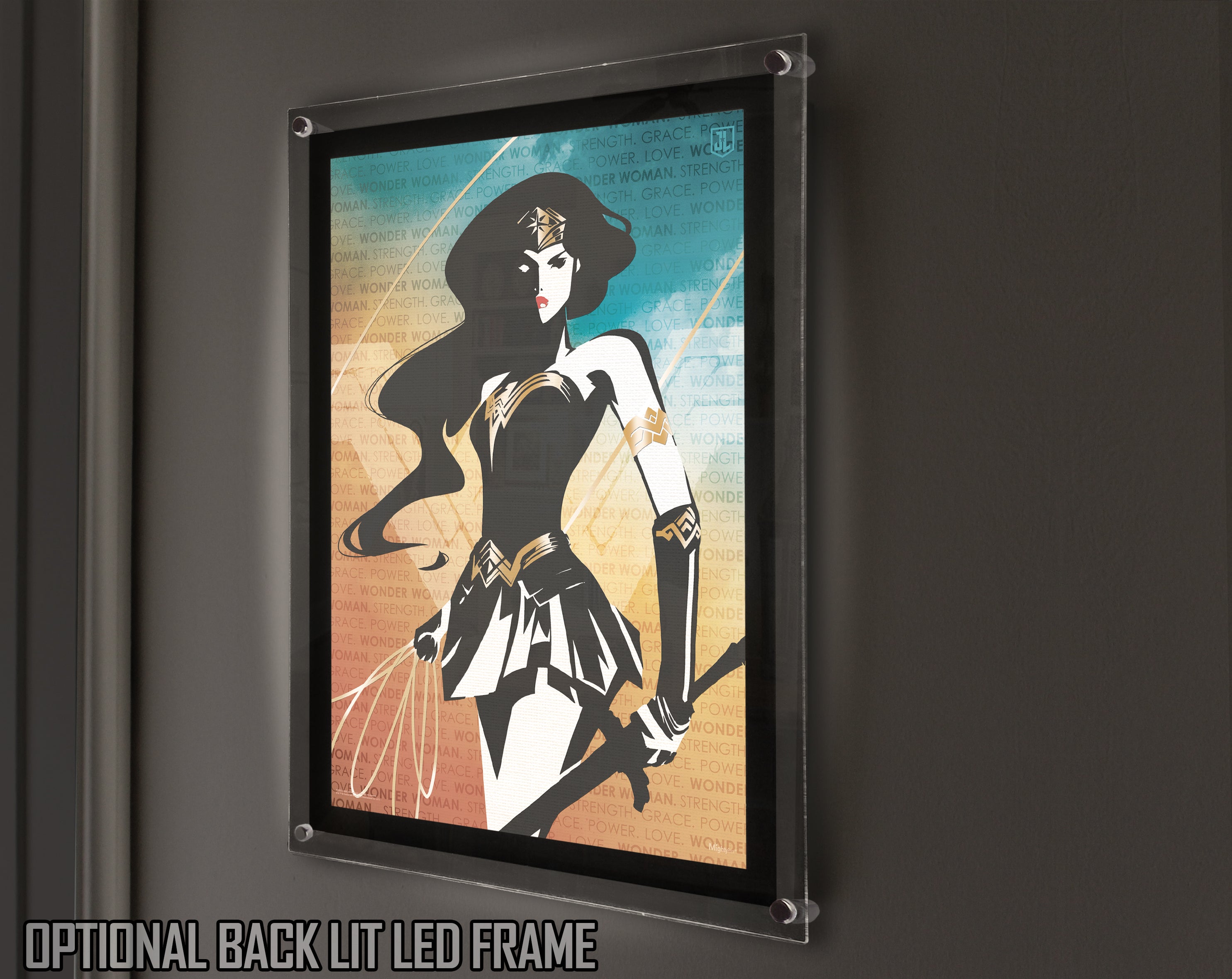 DC Comics (Wonder Woman - Words) MightyPrint™ Wall Art MP17240344