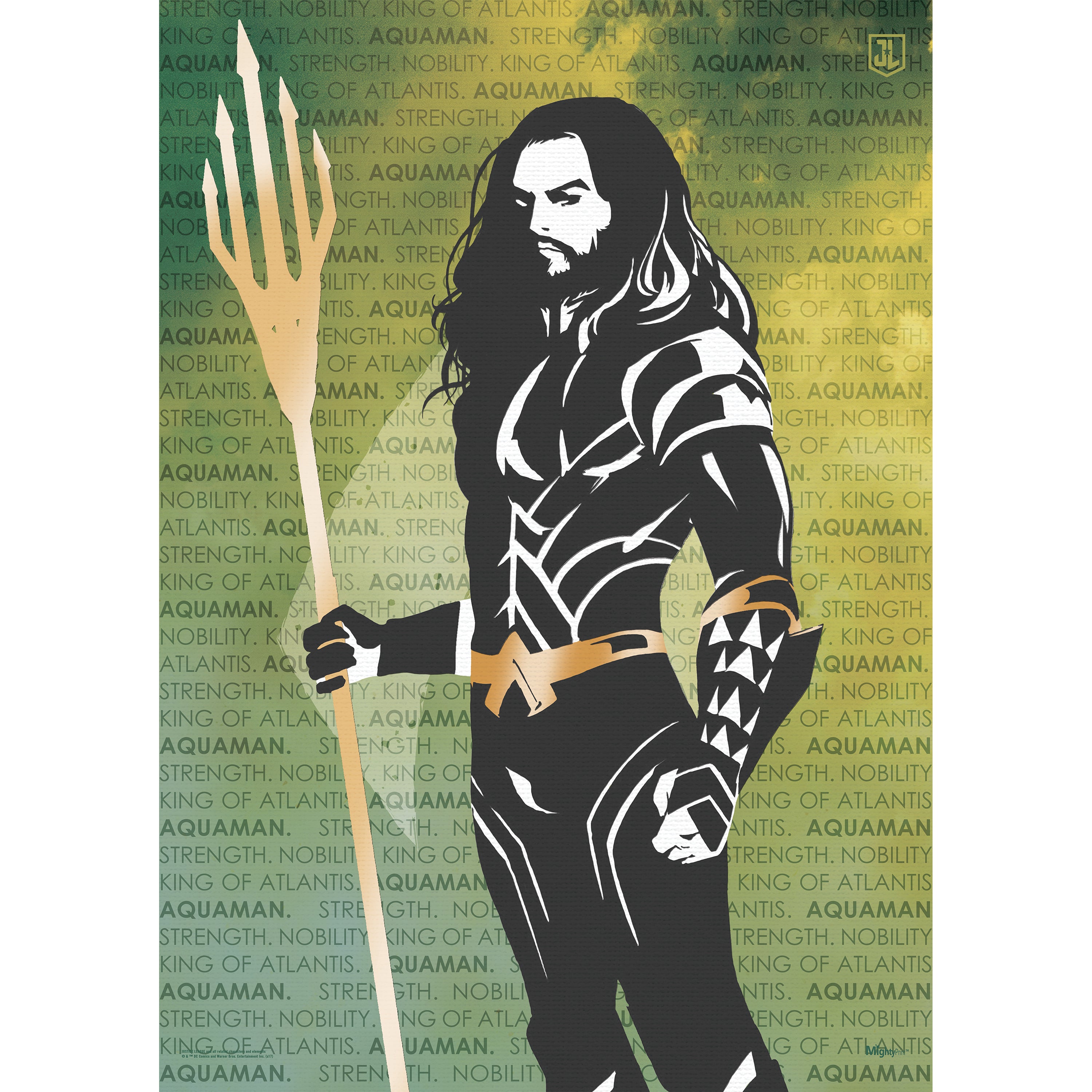 DC Comics (Aquaman - Words) MightyPrint™ Wall Art MP17240345