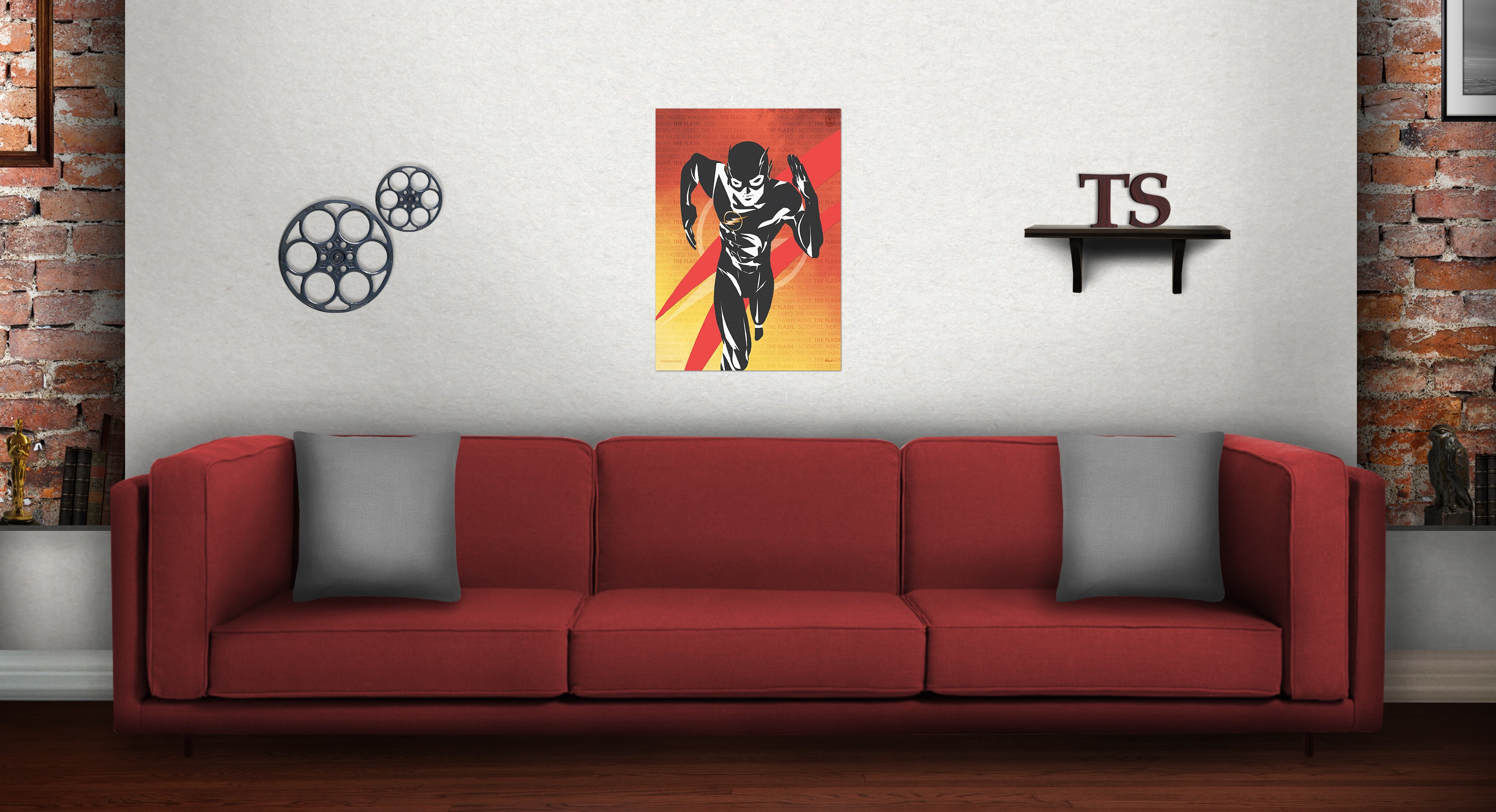 DC Comics (The Flash - Words) MightyPrint™ Wall Art MP17240346