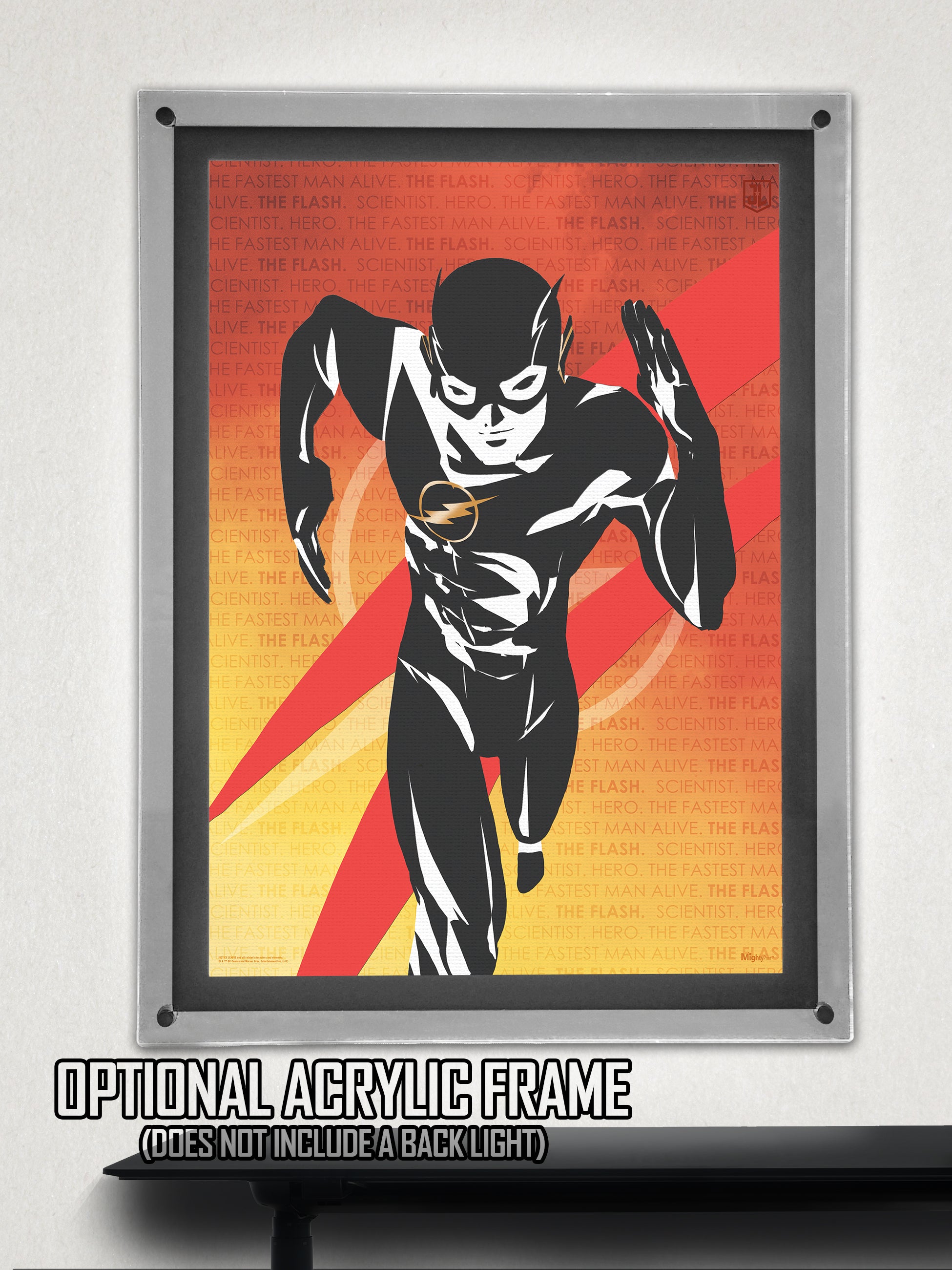 DC Comics (The Flash - Words) MightyPrint™ Wall Art MP17240346