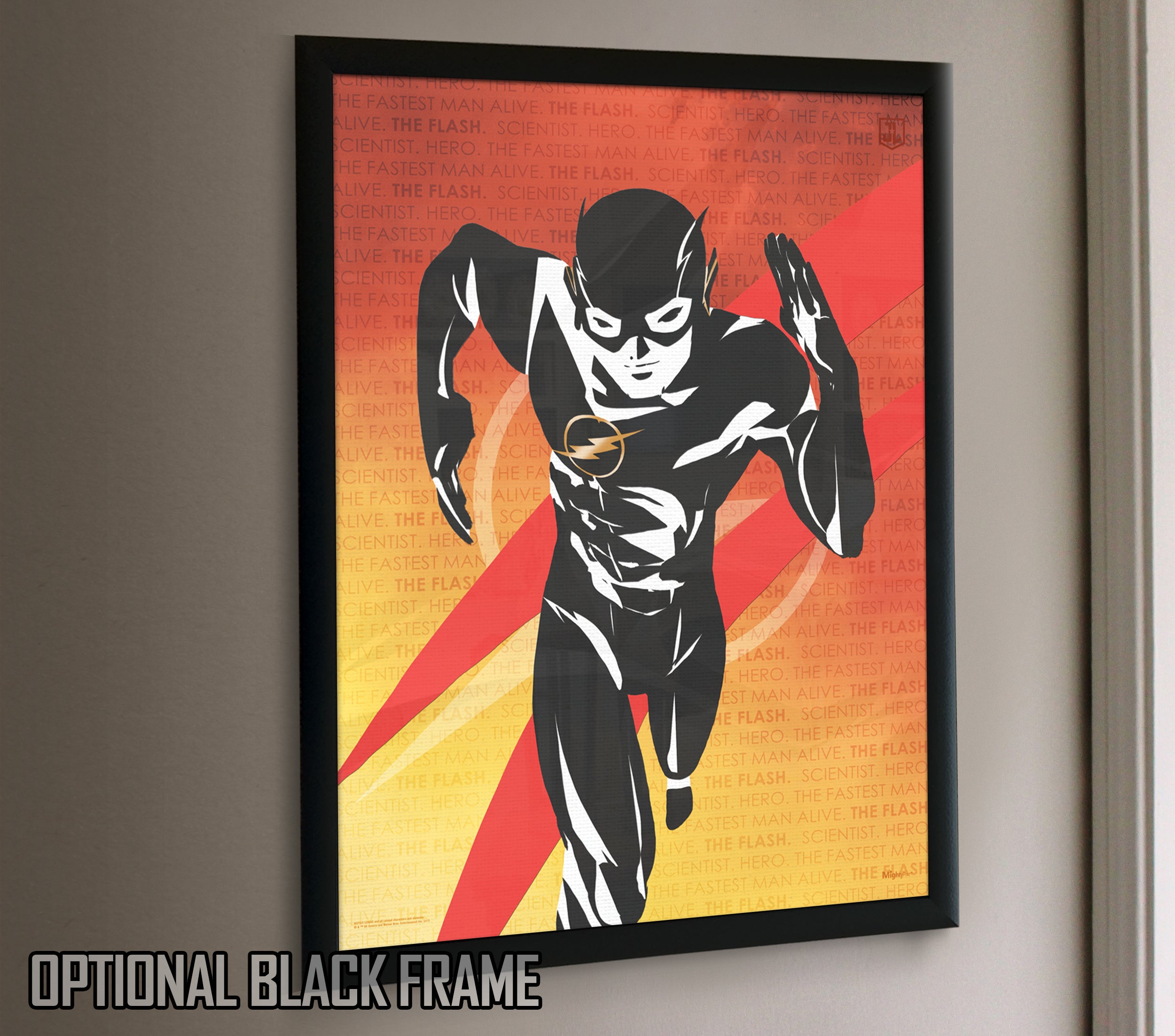 DC Comics (The Flash - Words) MightyPrint™ Wall Art MP17240346
