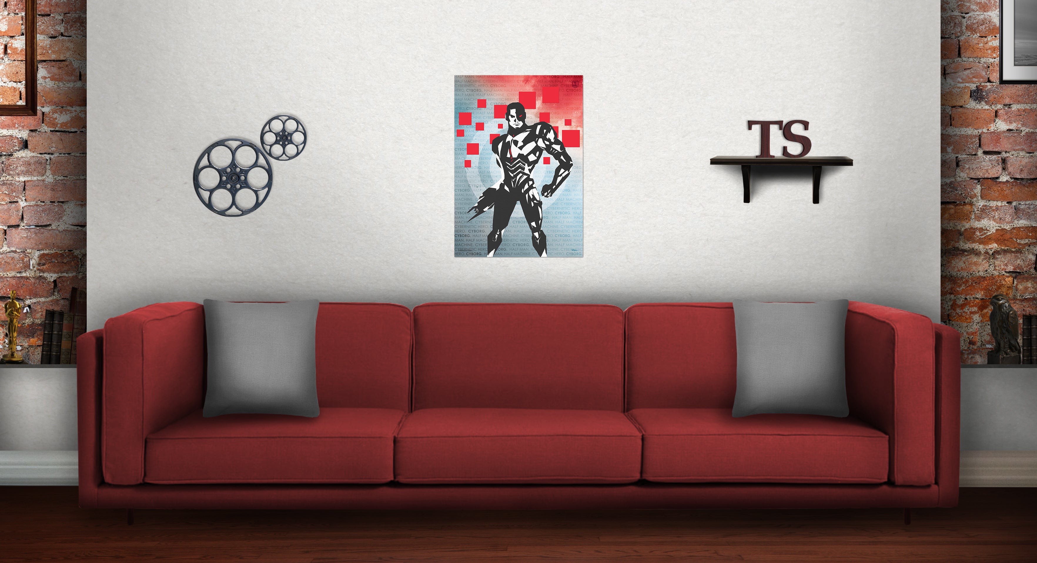 DC Comics (Cyborg - Words) MightyPrint™ Wall Art MP17240347