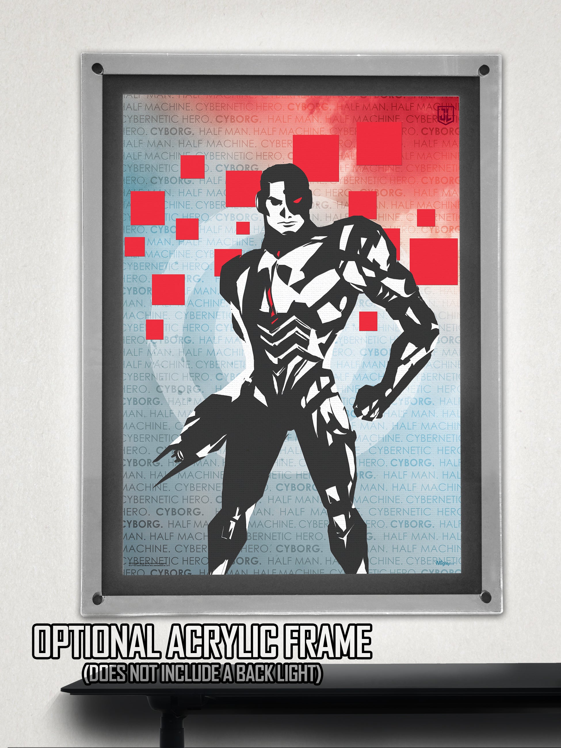 DC Comics (Cyborg - Words) MightyPrint™ Wall Art MP17240347