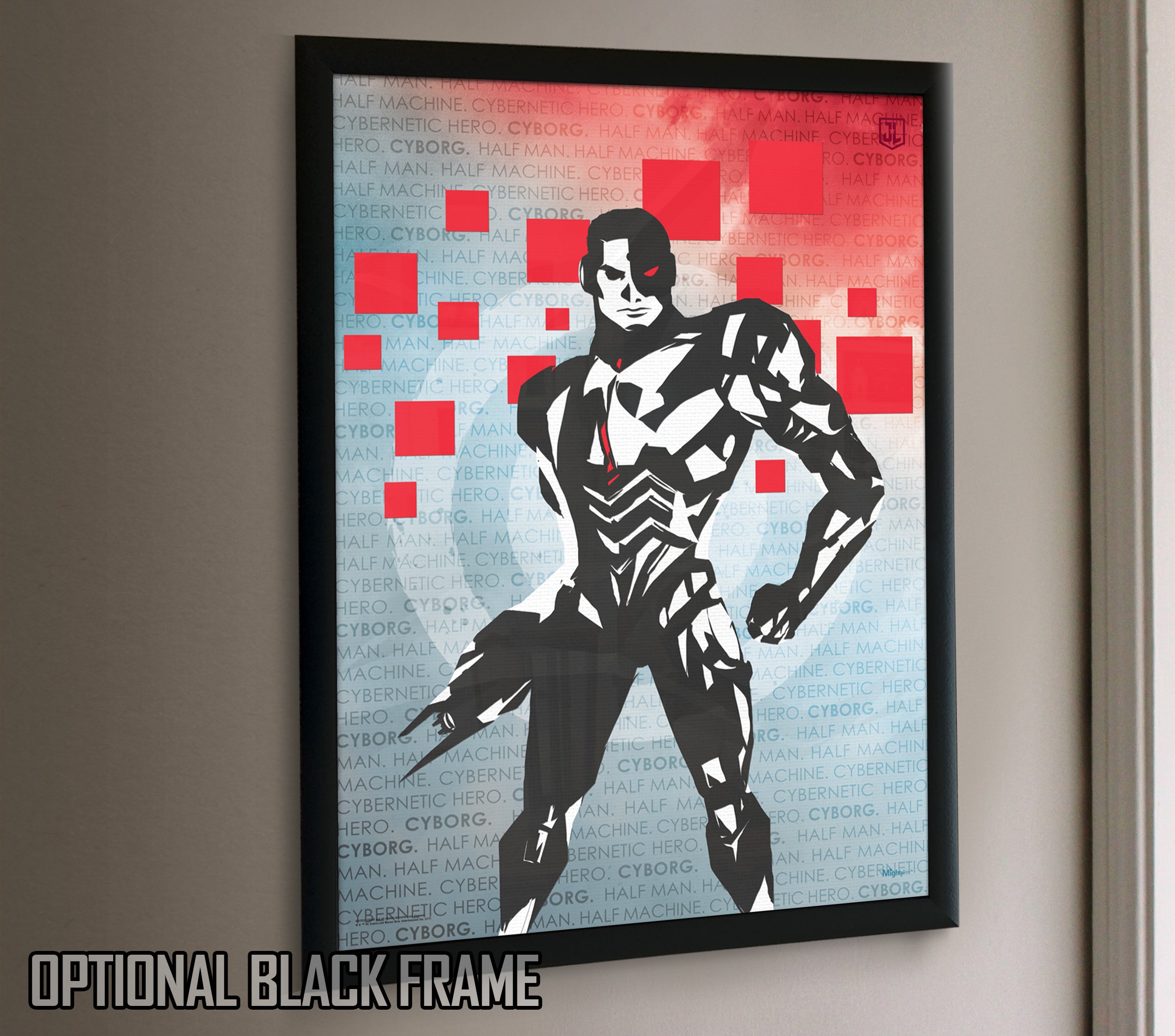 DC Comics (Cyborg - Words) MightyPrint™ Wall Art MP17240347