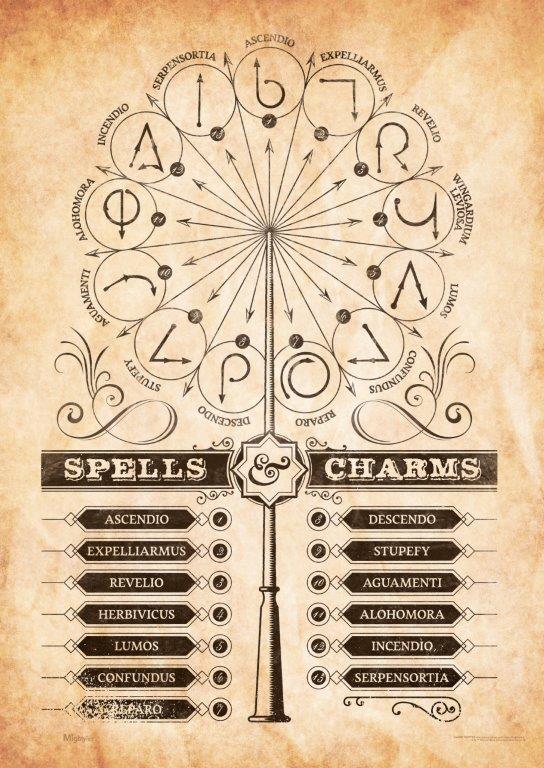 Harry Potter (Spells and Charms) MightyPrint™ Wall Art MP17240359