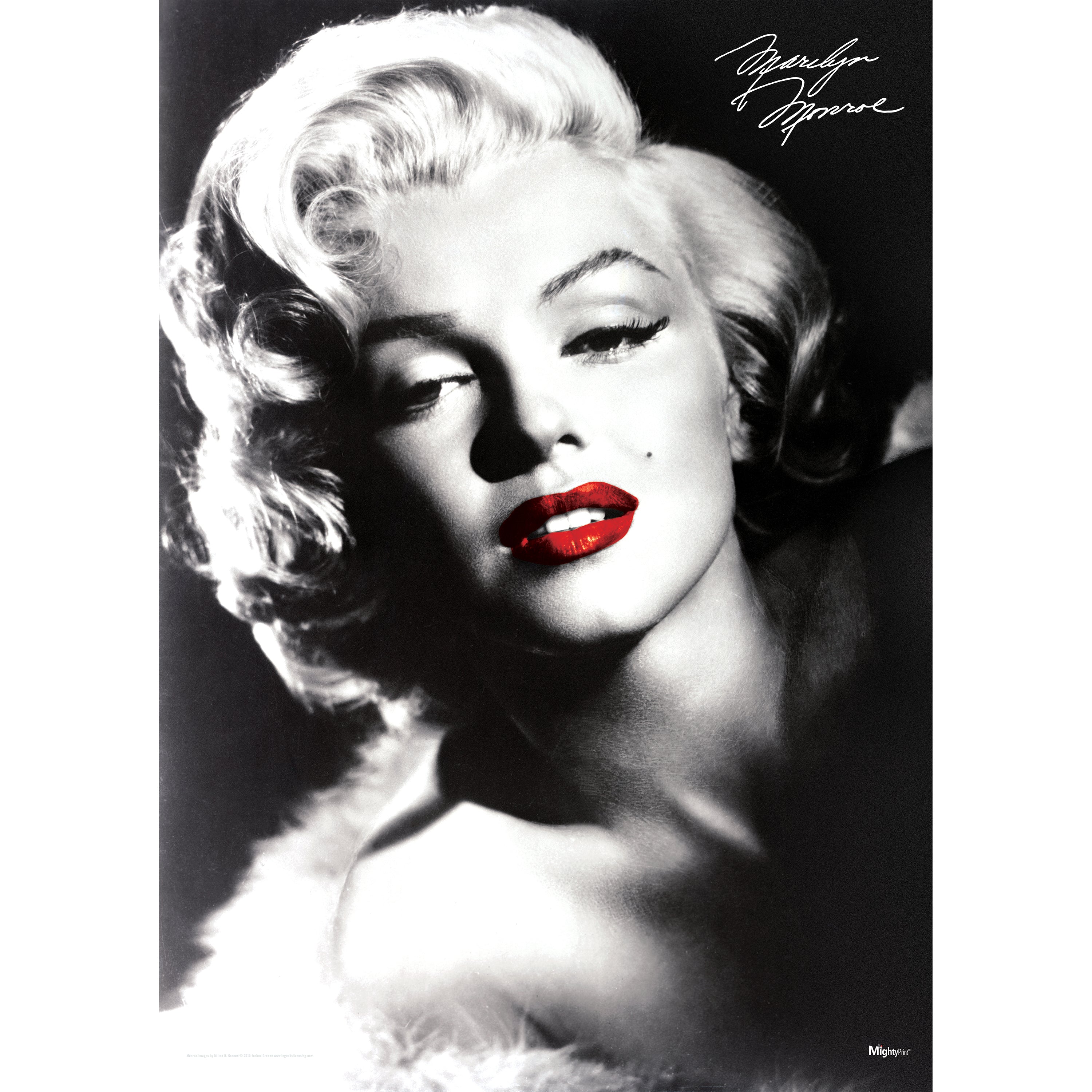 Marilyn Monroe (Red Lips) MightyPrint™ Wall Art MP17240369