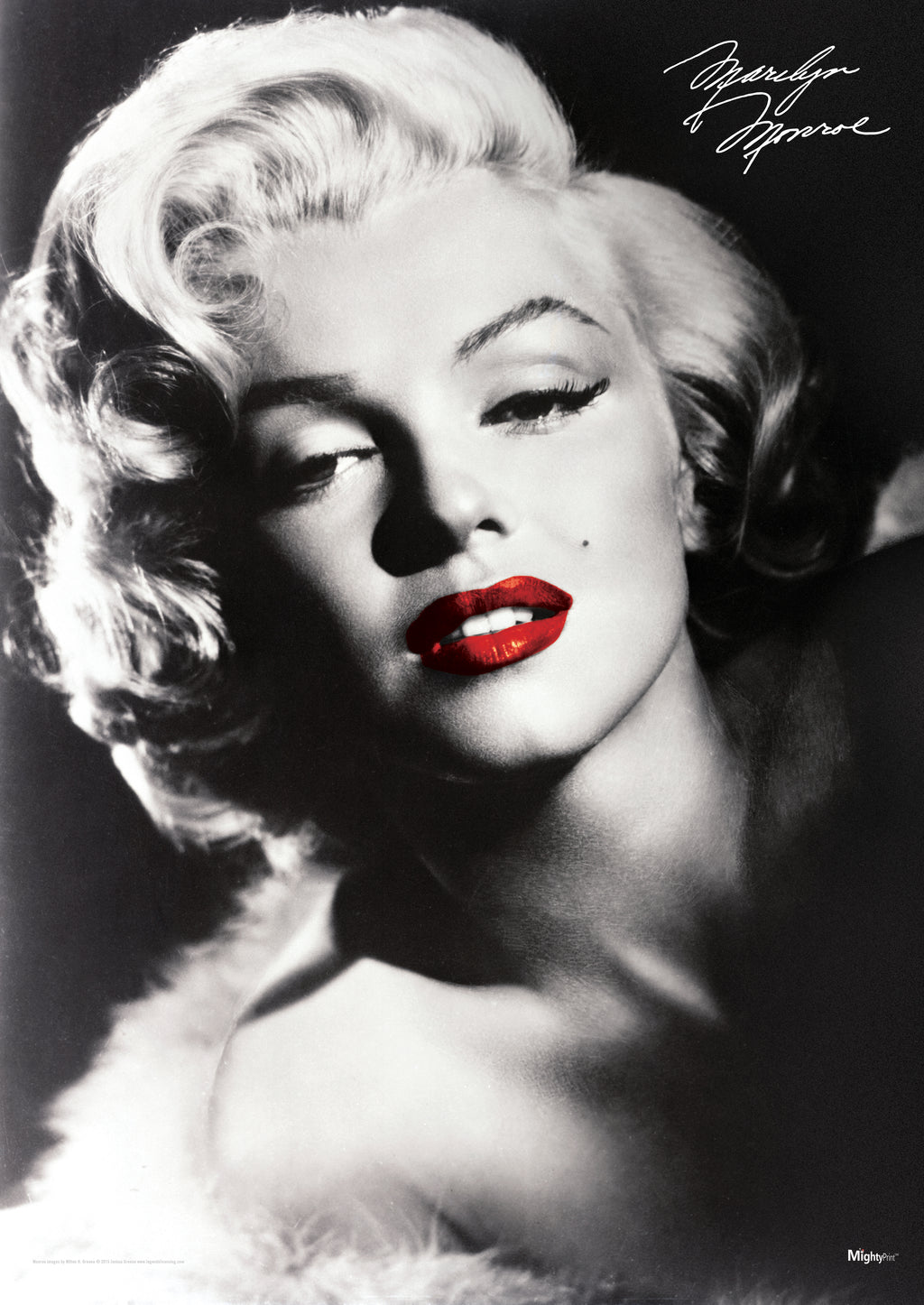 Marilyn Monroe (Red Lips) MightyPrint™ Wall Art MP17240369