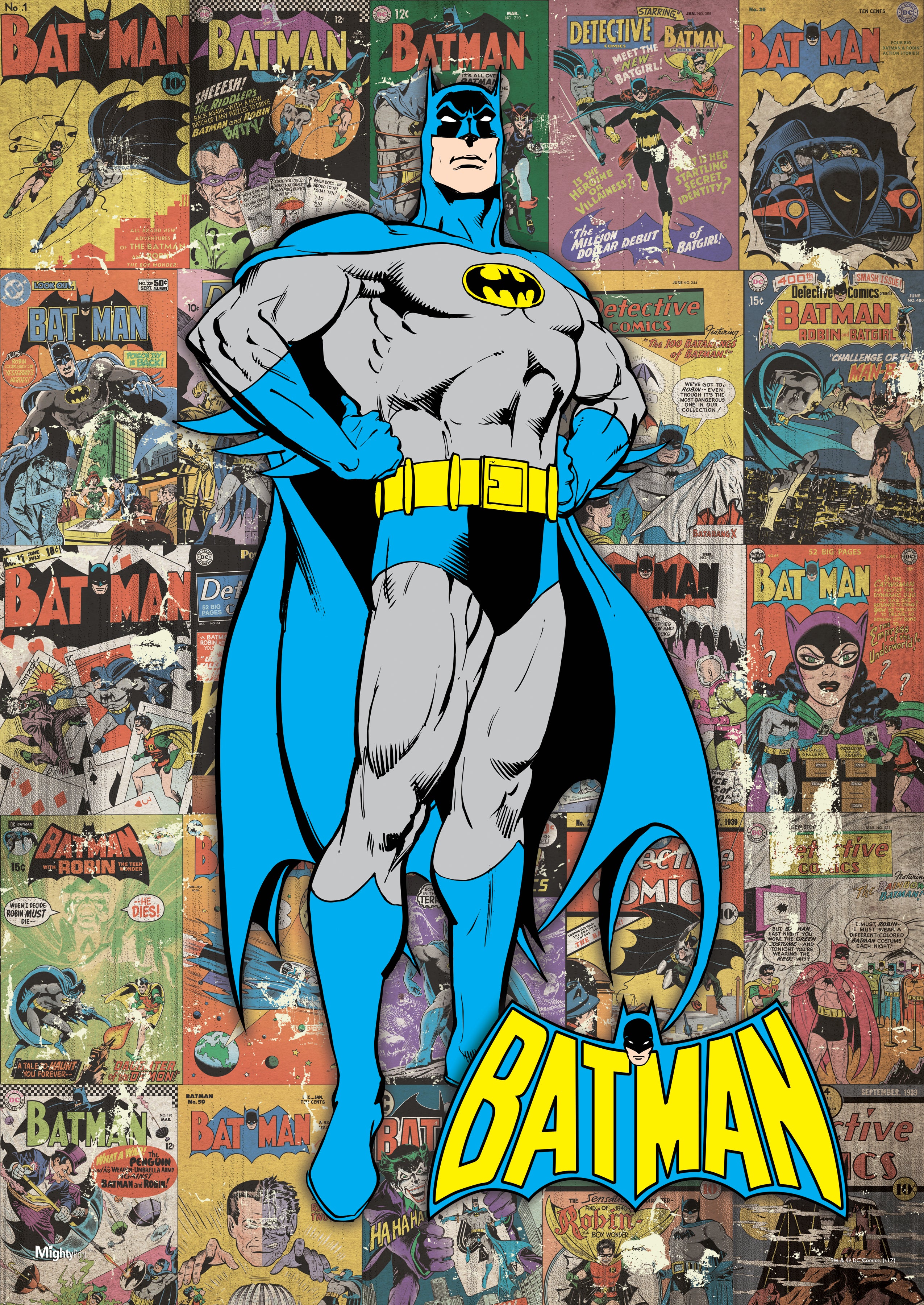 DC Comics (Batman - Comic Collage) MightyPrint™ Wall Art MP17240371
