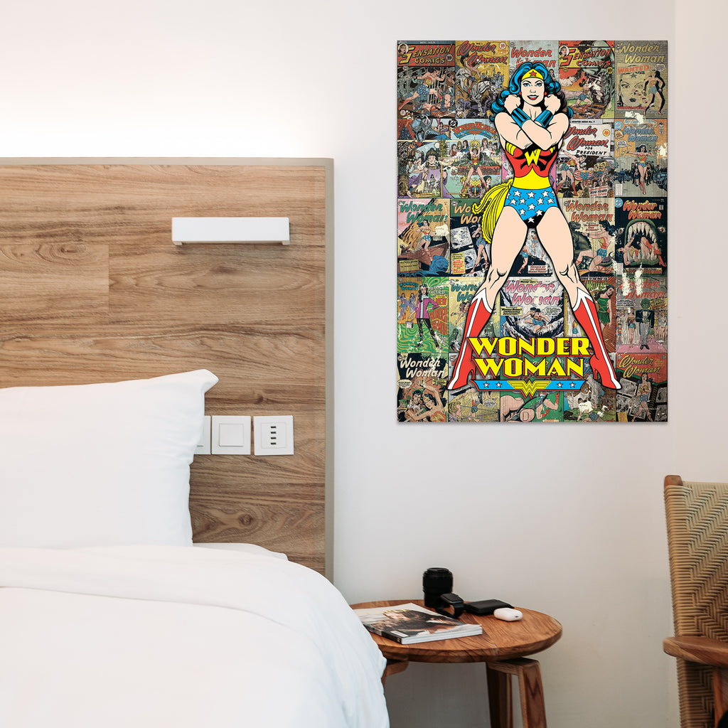 DC Comics (Wonder Woman - Comic Collage) MightyPrint™ Wall Art MP17240372