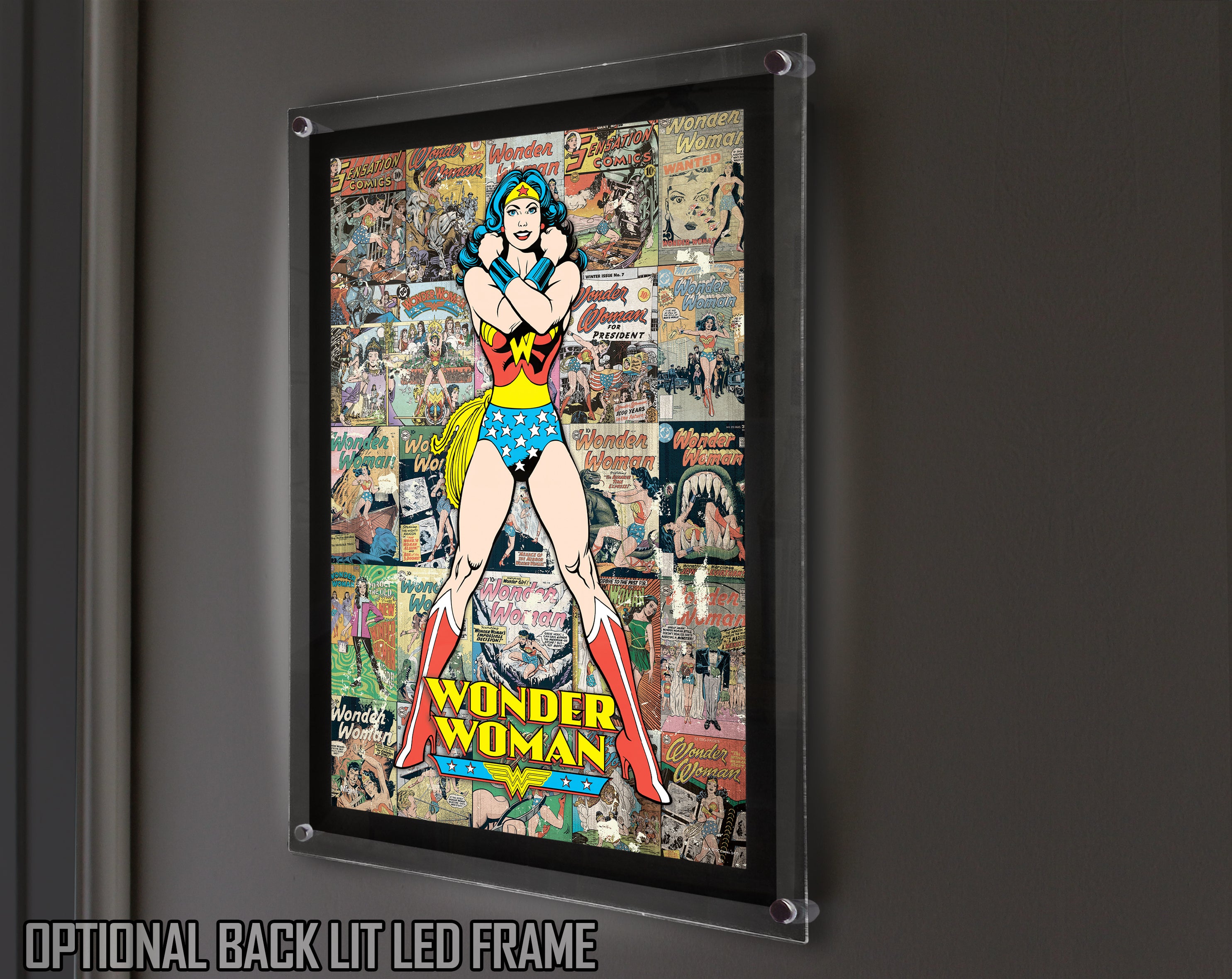 DC Comics (Wonder Woman - Comic Collage) MightyPrint™ Wall Art MP17240372
