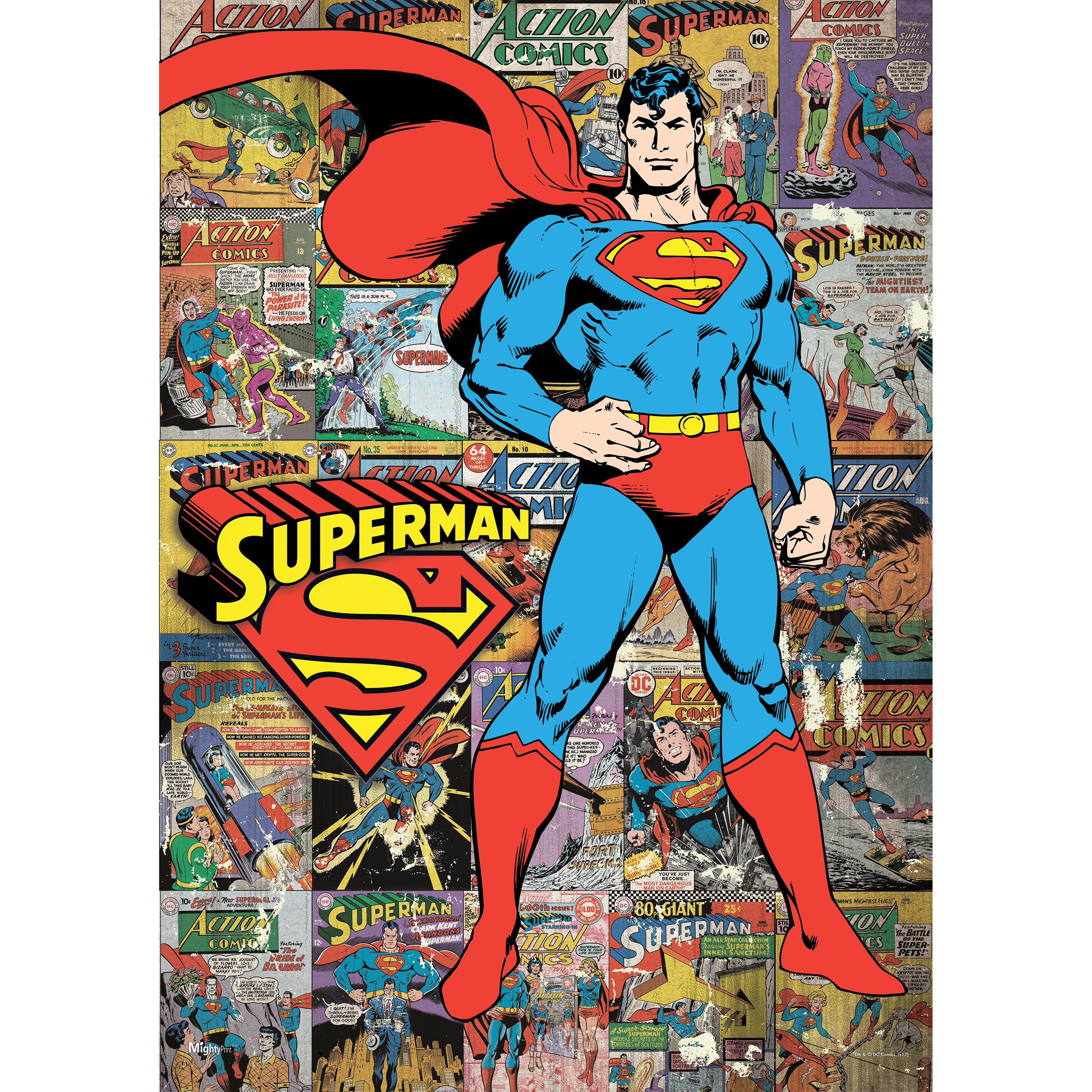 DC Comics (Superman - Comic Collage) MightyPrint™ Wall Art MP17240373