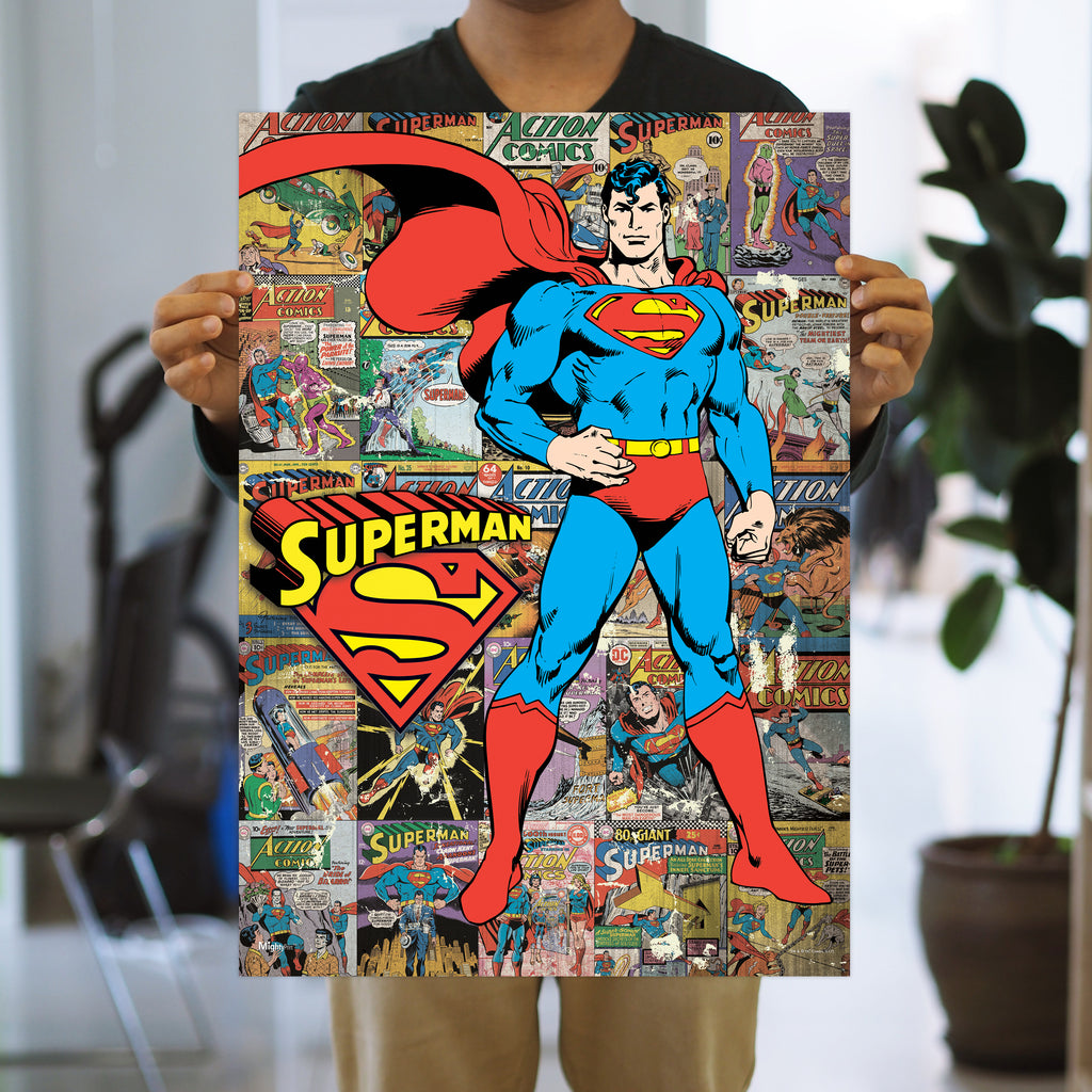 DC Comics (Superman - Comic Collage) MightyPrint™ Wall Art MP17240373