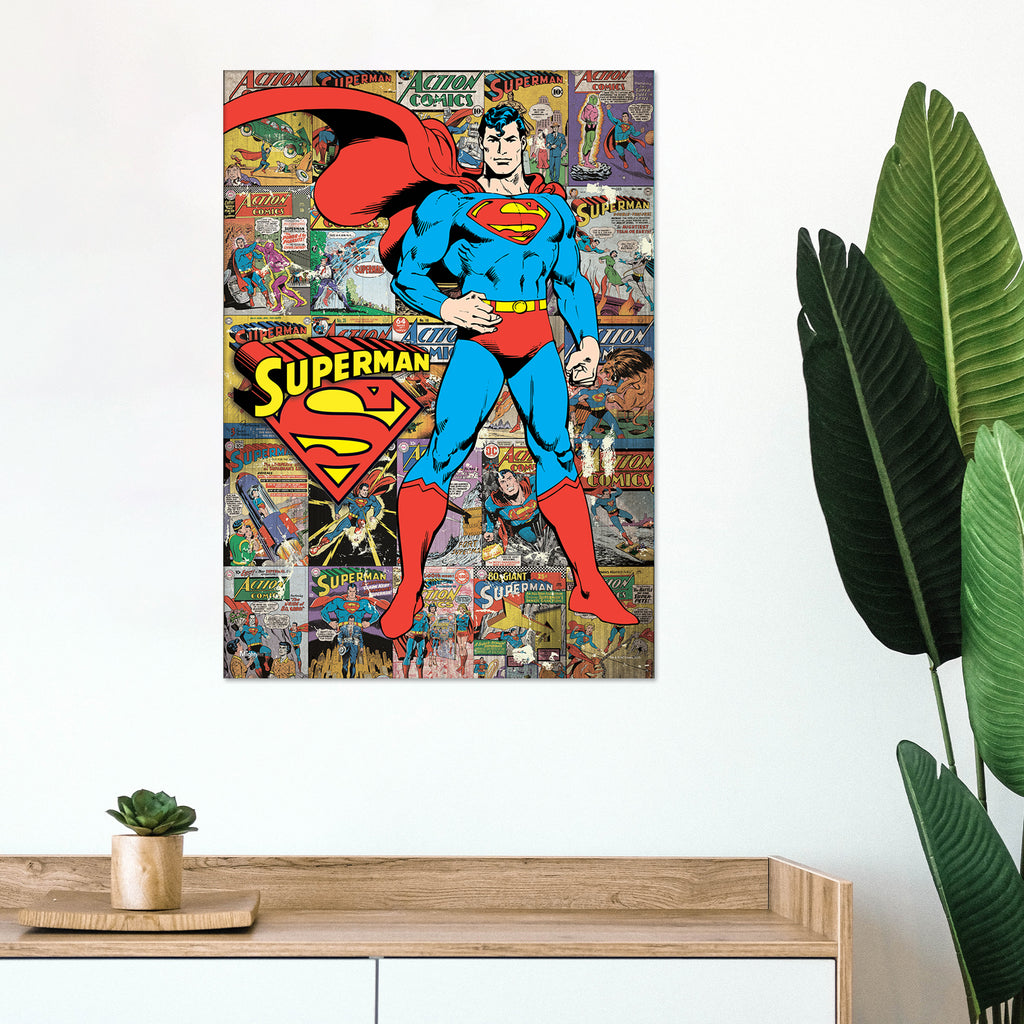 DC Comics (Superman - Comic Collage) MightyPrint™ Wall Art MP17240373